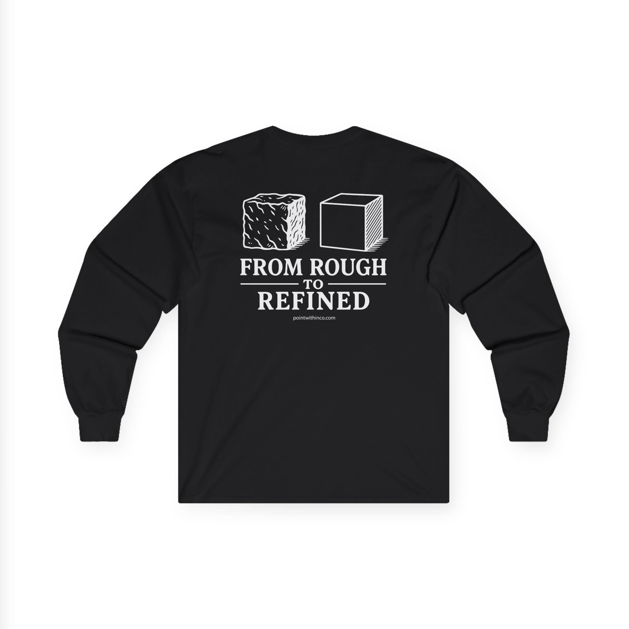 Unisex Inspirational Long Sleeve Tee, Motivational Shirt, Casual Wear, Gift for Men and Women, Self-Improvement Apparel, Life Journey Tee