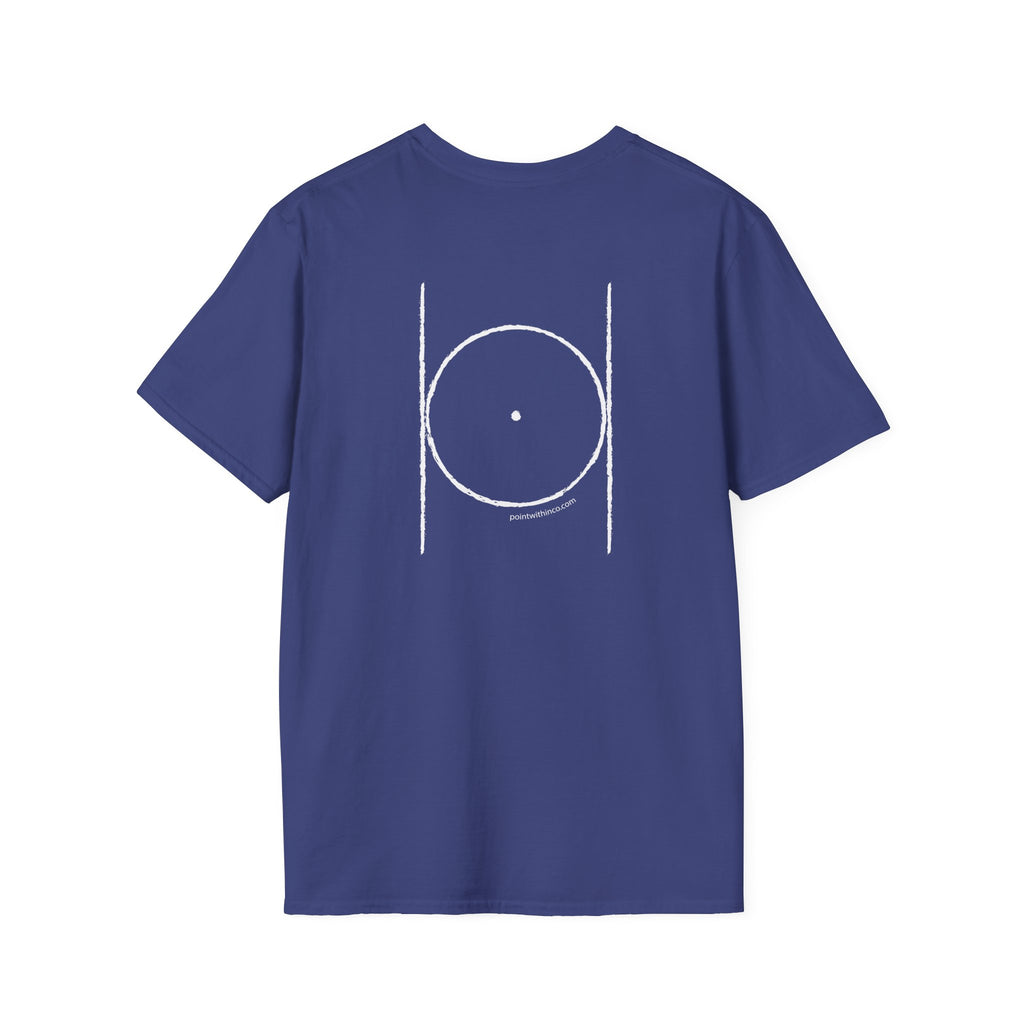 Minimalist Circle Design Unisex T-Shirt, Casual Tee, Gift for Art Lovers, Everyday Wear, Unisex Graphic Tee, Comfortable Shirt