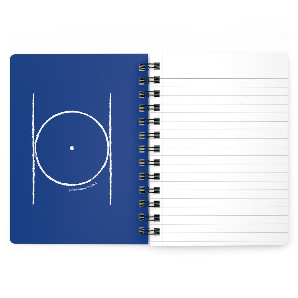Masonic Spiral Bound Journal - Freemason Notepad, Customizable Notebook, Gift for Graduates, Blue Hardcover, Writing Journal
