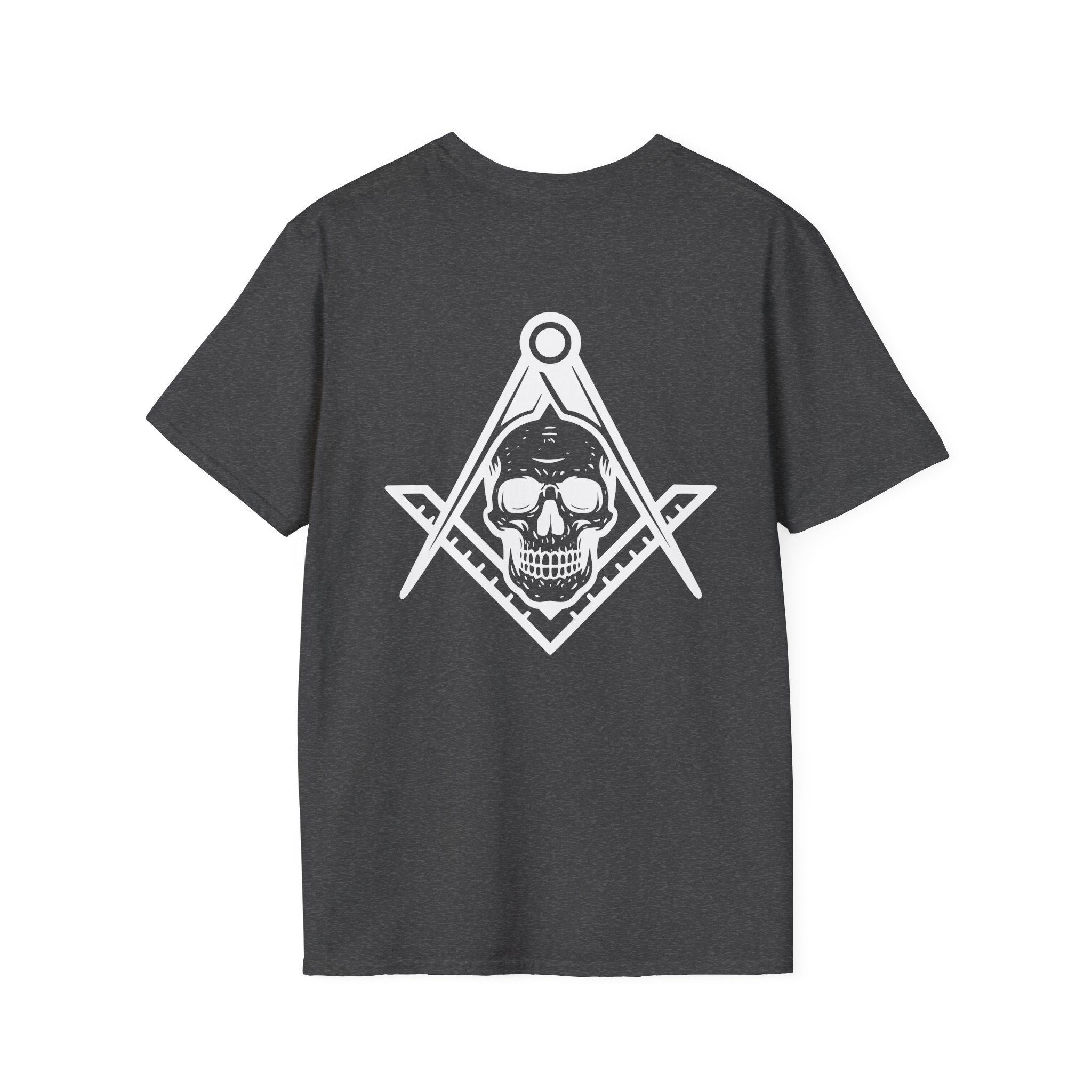 Masonic Skull Graphic Tee, Unisex Casual Shirt, Gift for Freemasons, Gothic Apparel, Spirituality T-Shirt