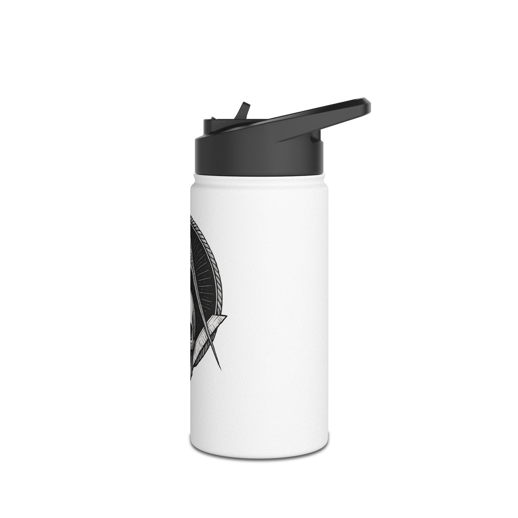 Skull Design Stainless Steel Water Bottle, Travel Hydration Flask, Unique Gifting Idea for Goth Lovers, Occult Enthusiasts, Everyday Use
