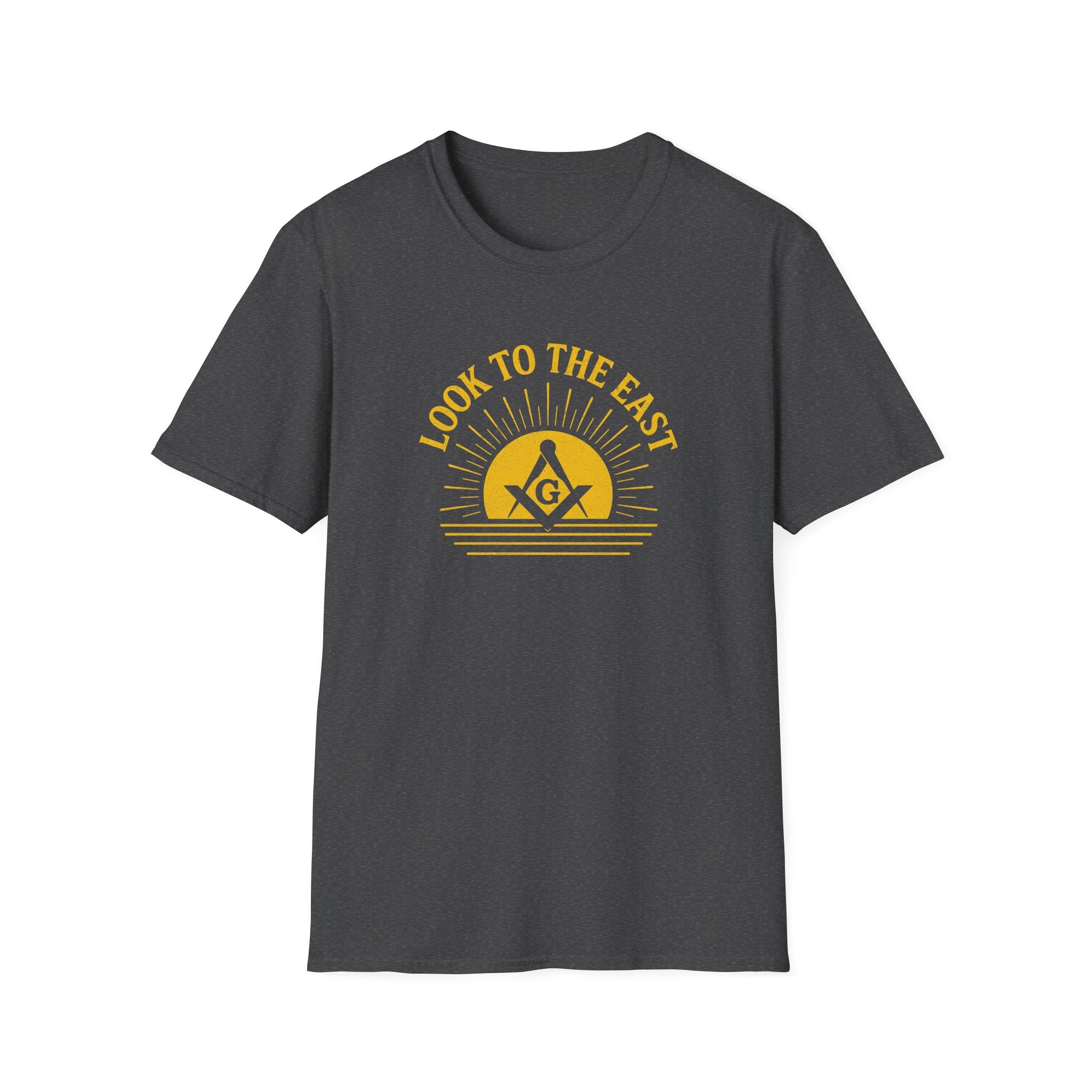 Unisex Inspirational Graphic T-Shirt, Look to the East Shirt, Casual Wear, Gift for Freemasons, Spiritual T-Shirt, Unisex Tee