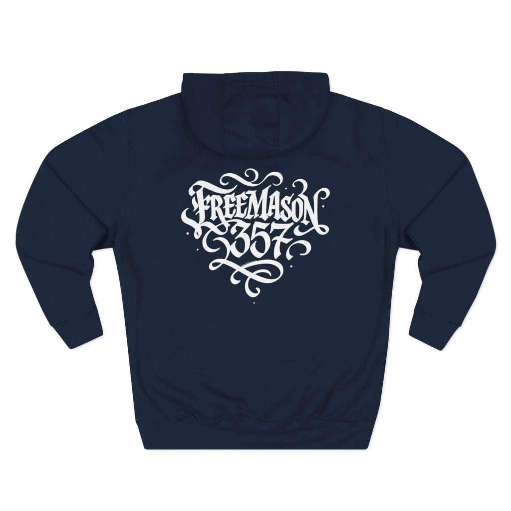 Freemason Three-Panel Fleece Hoodie - Cozy Style for Members, Perfect for Meetings, Gifts, Holidays, Brotherhood Events, Casual Wear