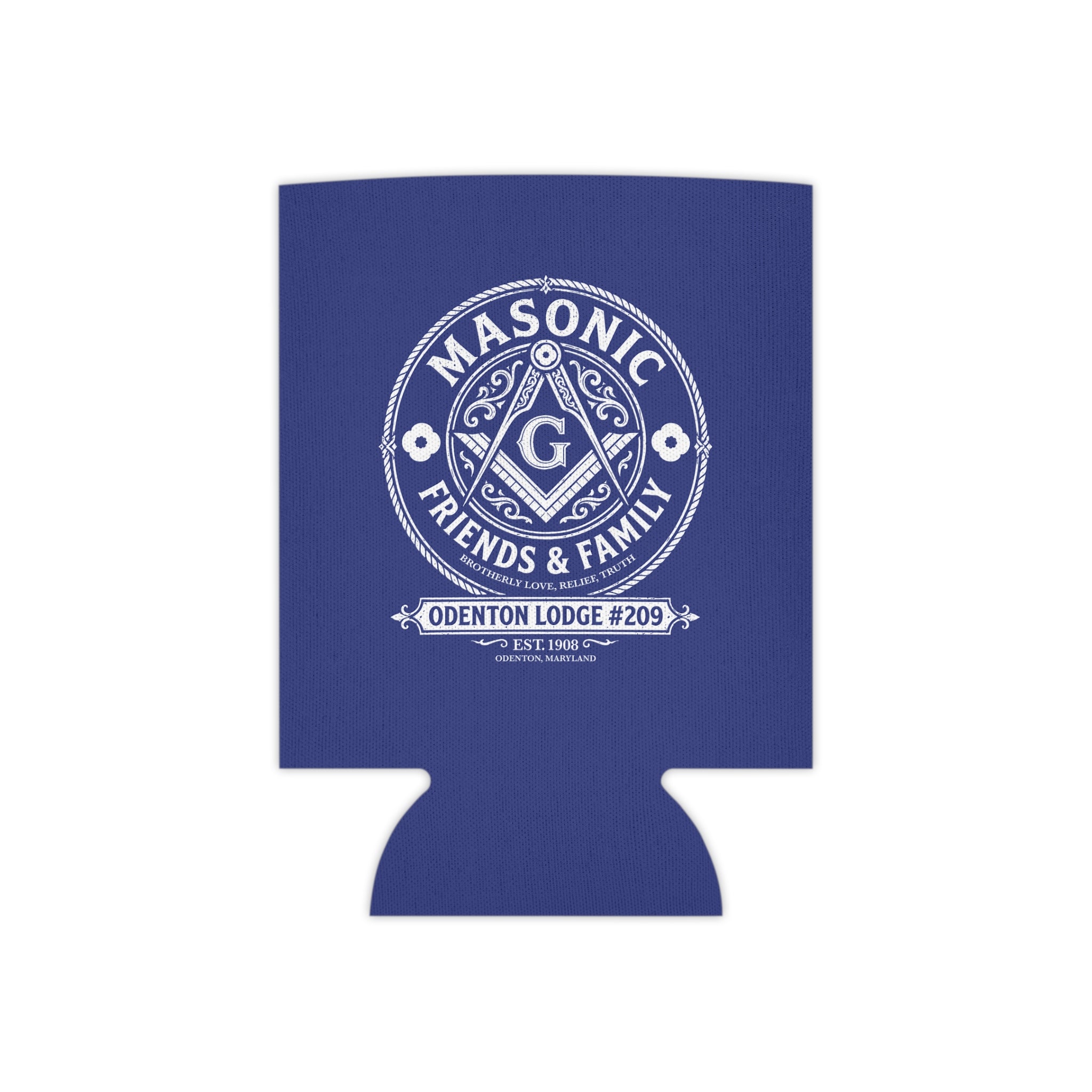 Masonic Friends and family Can Cooler – Odenton Lodge #209 Friends & Family Stubby Holder