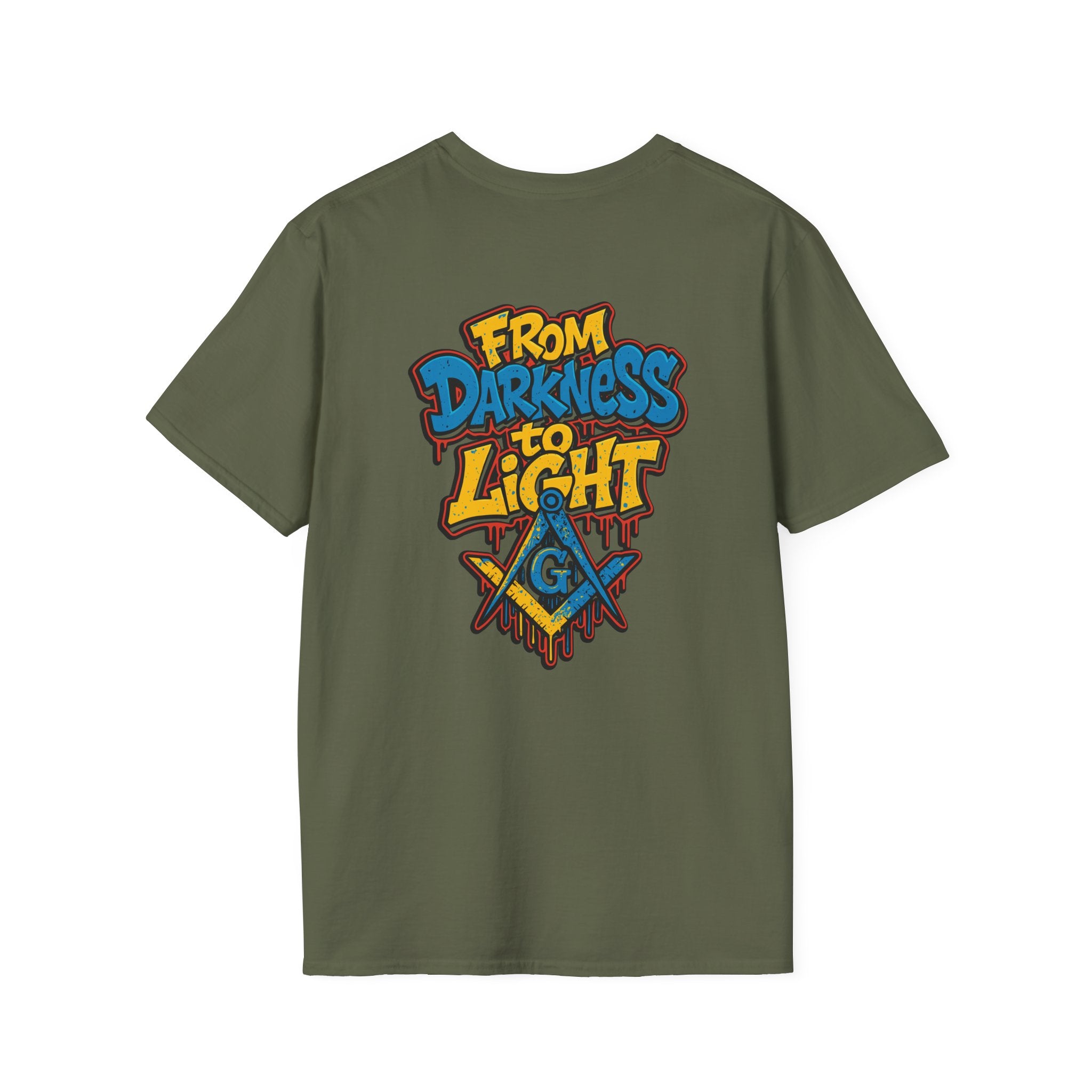 Masonic From Darkness to Light Inspirational T-Shirt, Unisex Tee, From Darkness to Light Shirt, Freemason Apparel, Motivational Gift, Casual Wear
