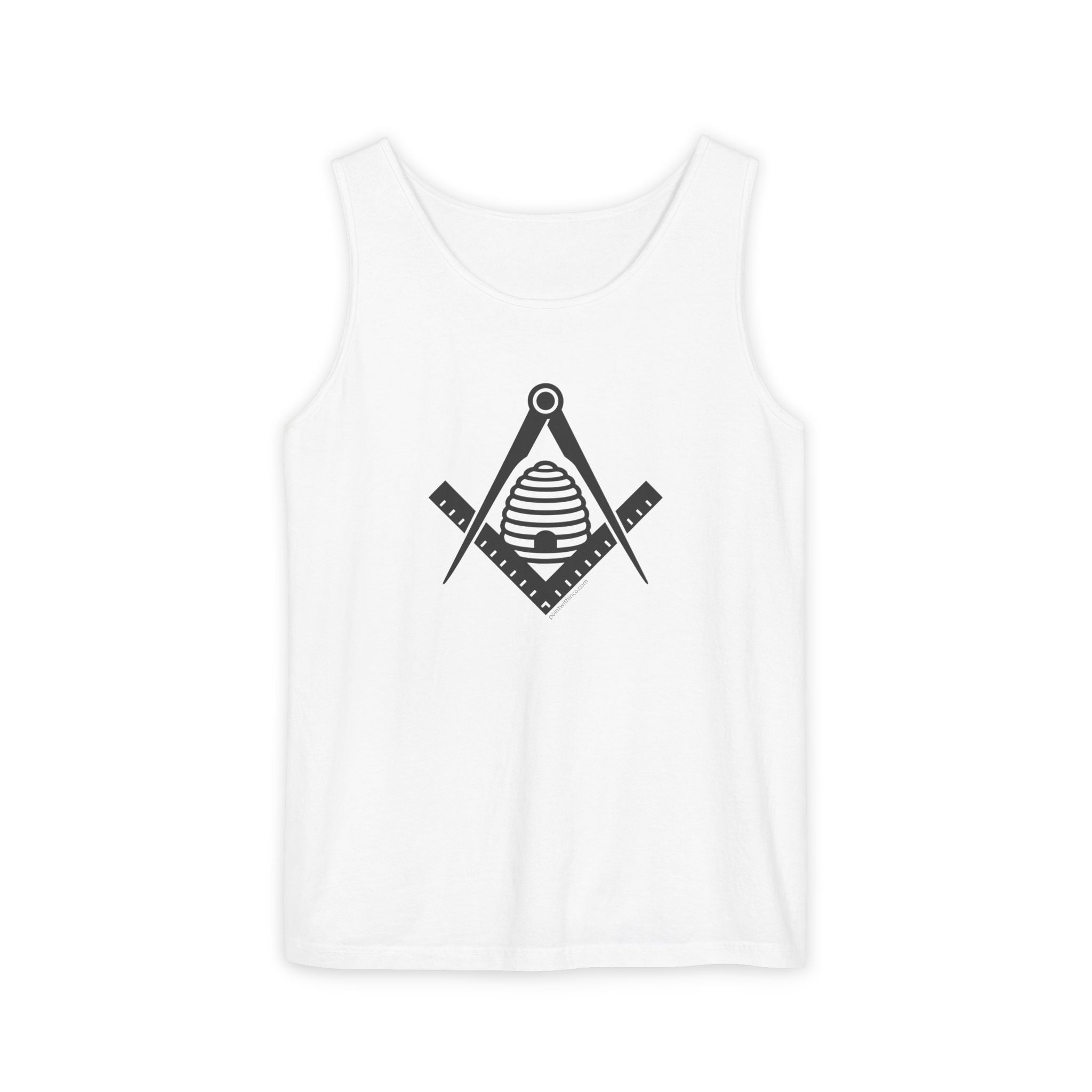 Masonic Symbol Unisex Tank Top, Casual Summer Wear, Gift for Freemasons, Layering Piece, Unique Graphic Tees, Spiritual Attire