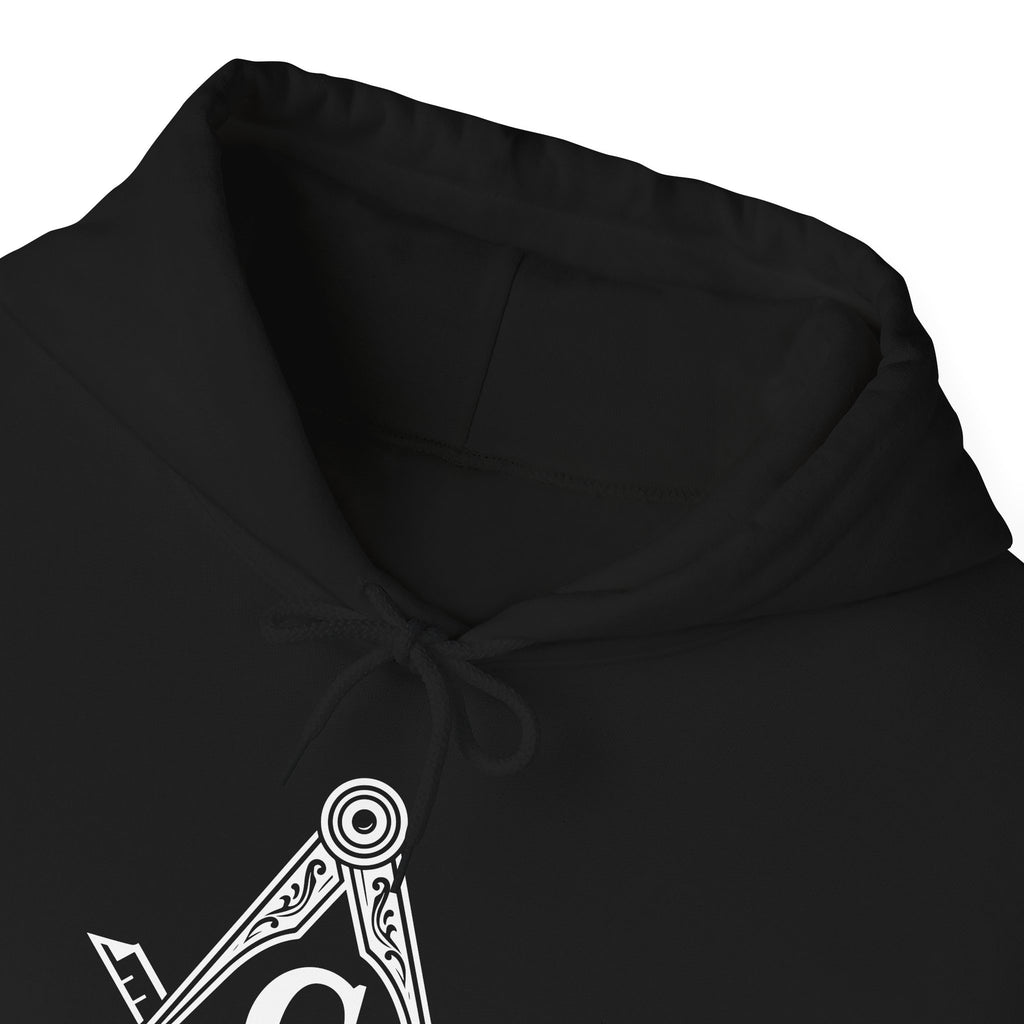 Freemason Symbol Hooded Sweatshirt - Cozy Unisex Pullovers for Masonic Events, Gift for Masons, Lodge Meetings, Everyday Wear