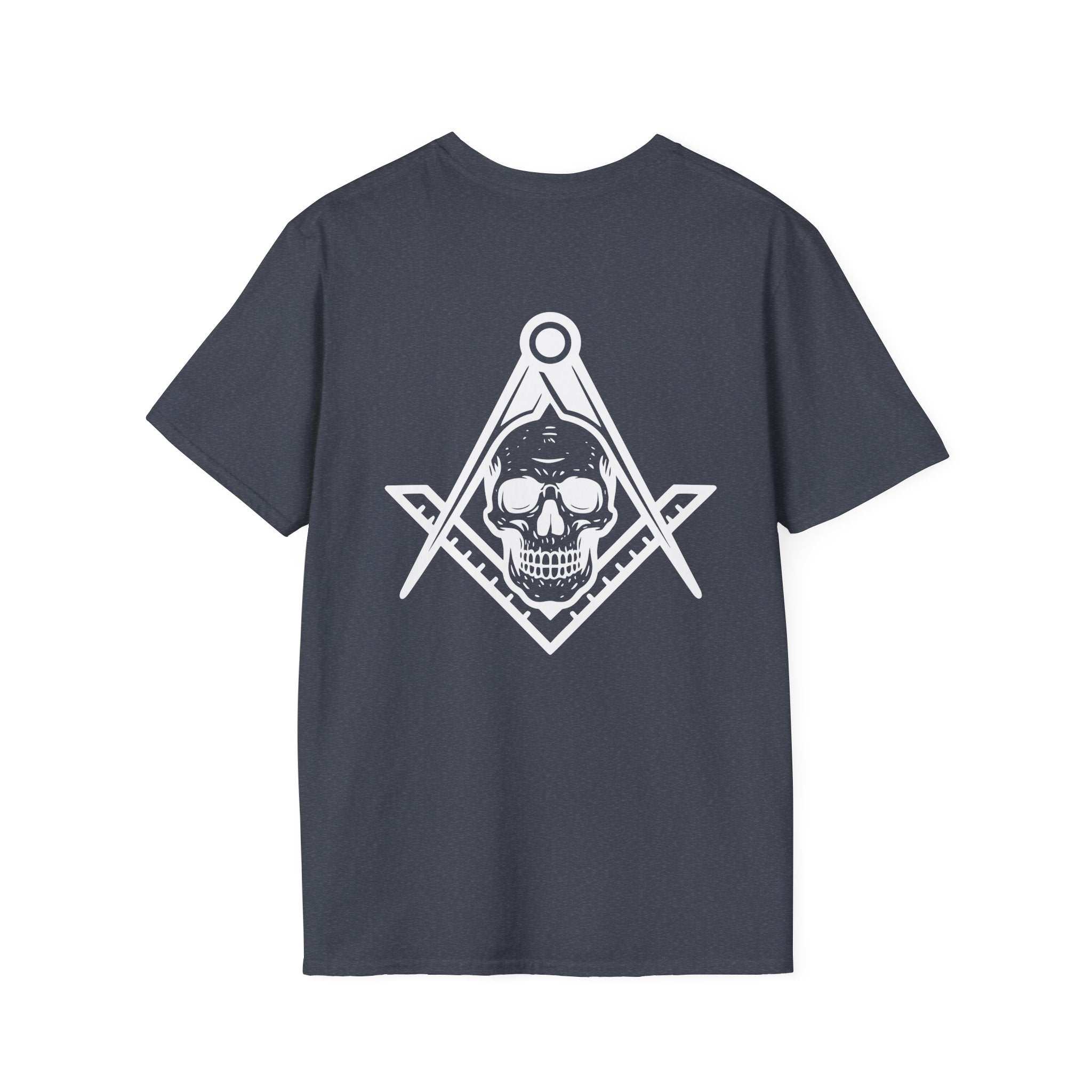 Masonic Skull Graphic Tee, Unisex Casual Shirt, Gift for Freemasons, Gothic Apparel, Spirituality T-Shirt