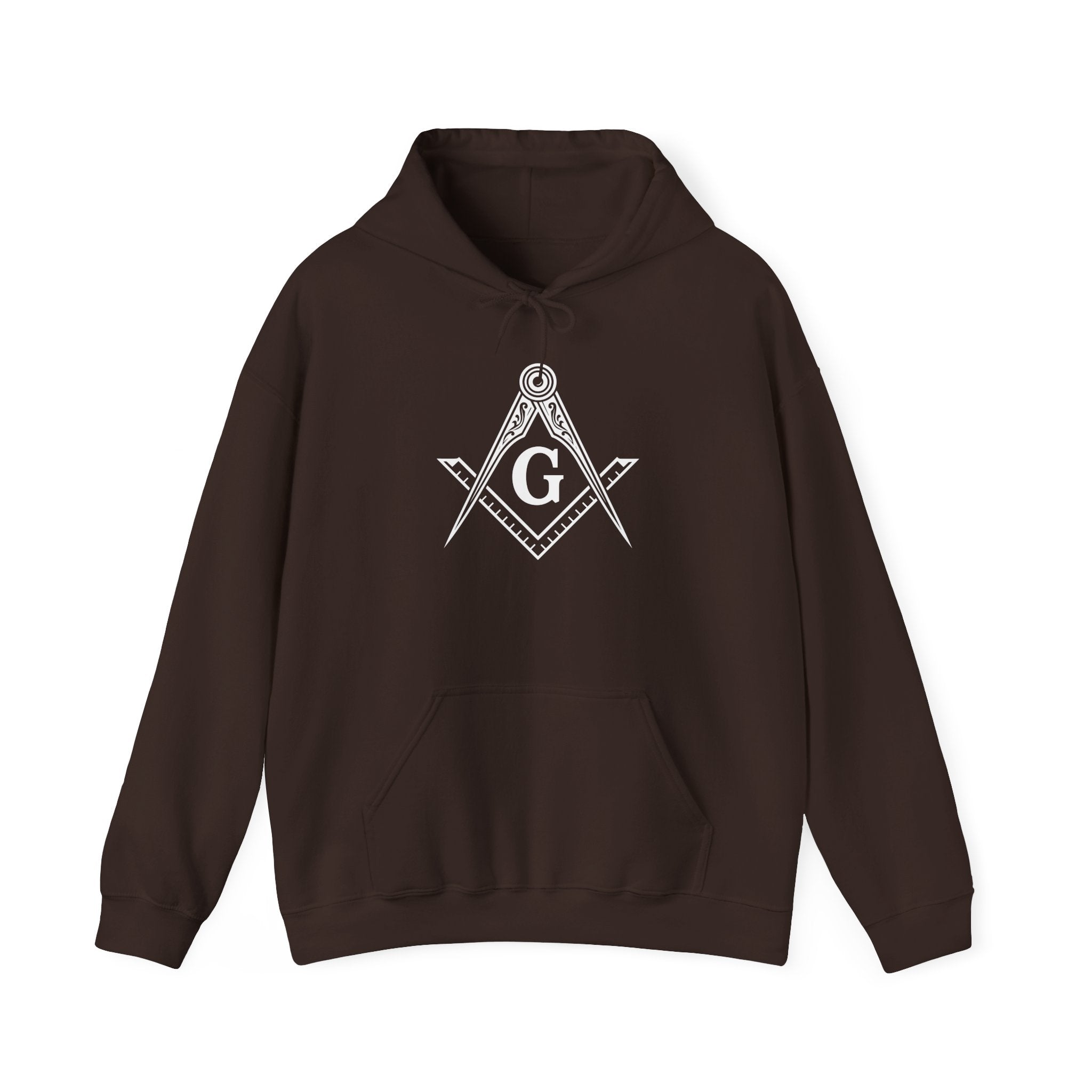 Freemason Symbol Hooded Sweatshirt - Cozy Unisex Pullovers for Masonic Events, Gift for Masons, Lodge Meetings, Everyday Wear