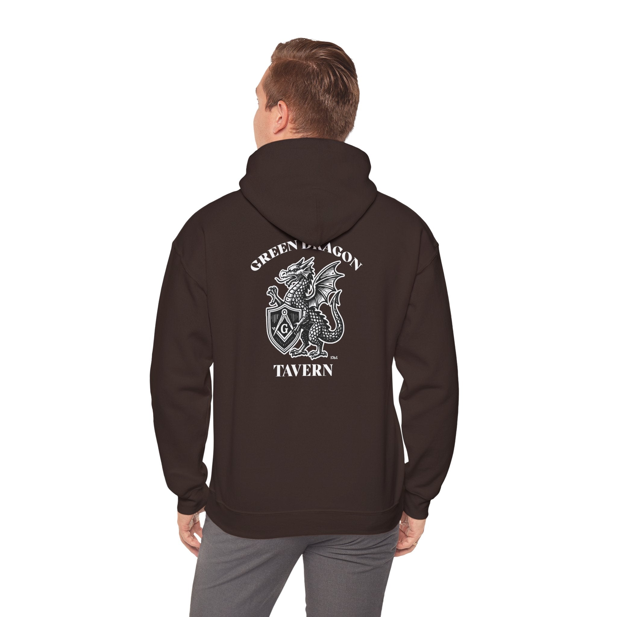 Vintage Green Dragon Tavern Hoodie, Cozy Unisex Sweatshirt, Perfect for Gamers, Fantasy Lovers, Gift for D&D Enthusiasts, Casual Wear