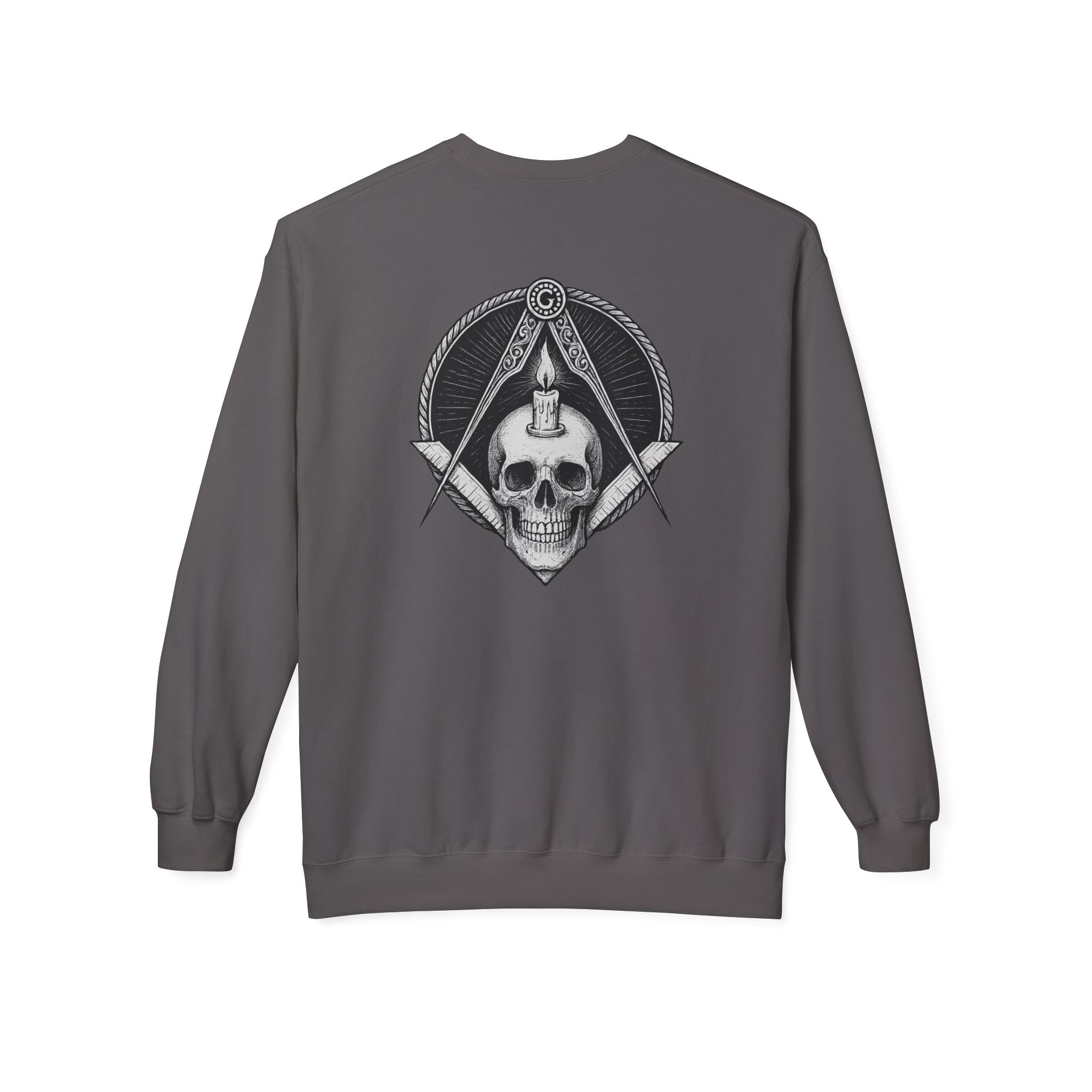 Masonic Skull Sweatshirt, Cozy Crewneck, Unisex Fleece, Unique Gift for Occasions, Trendy Casual Wear, Masonic Apparel