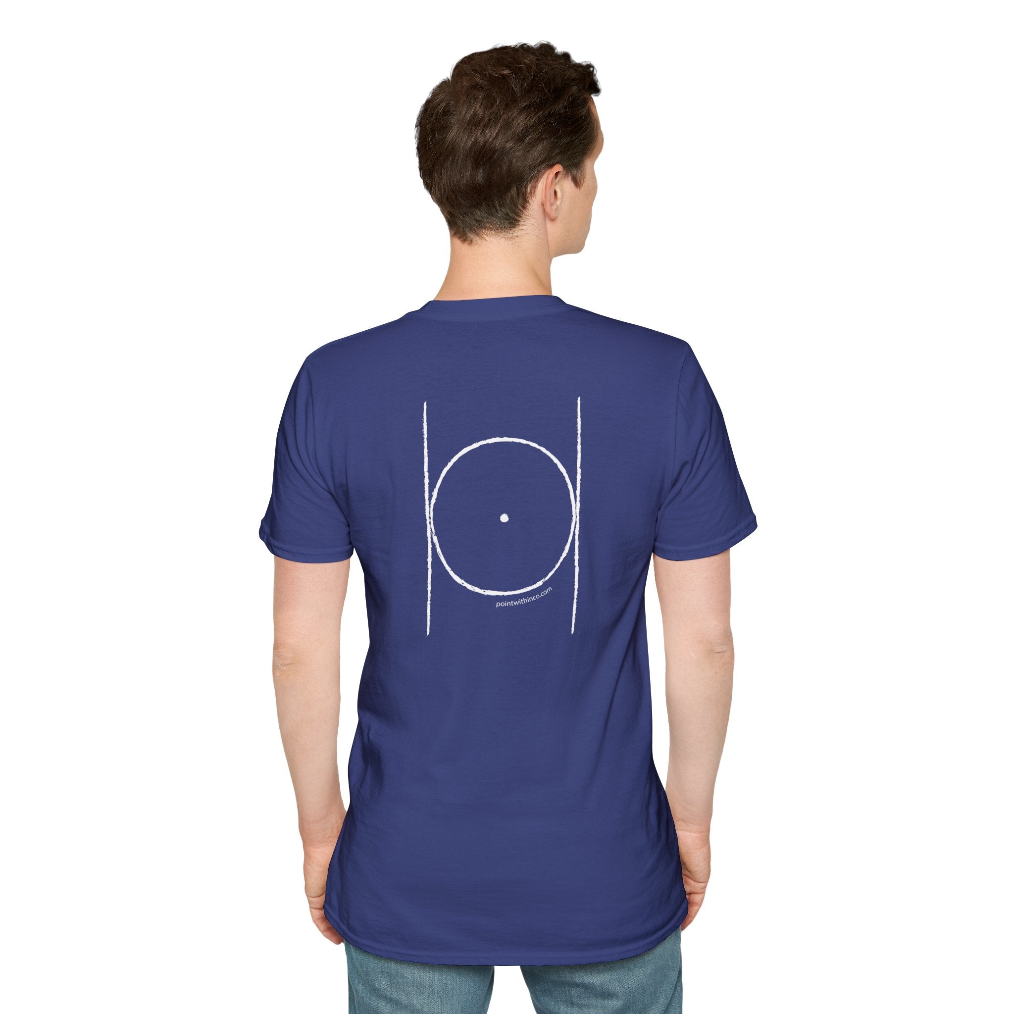 Minimalist Circle Design Unisex T-Shirt, Casual Tee, Gift for Art Lovers, Everyday Wear, Unisex Graphic Tee, Comfortable Shirt