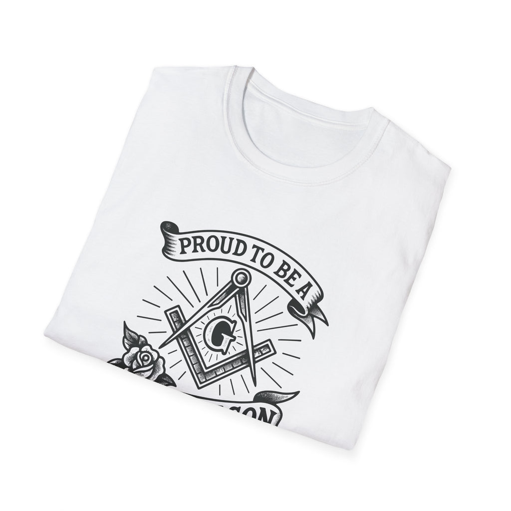Proud Freemason Unisex Softstyle T-Shirt | Perfect for Masonic Events, Gifts for Brothers, Celebrations, Apparel, Everyday Wear