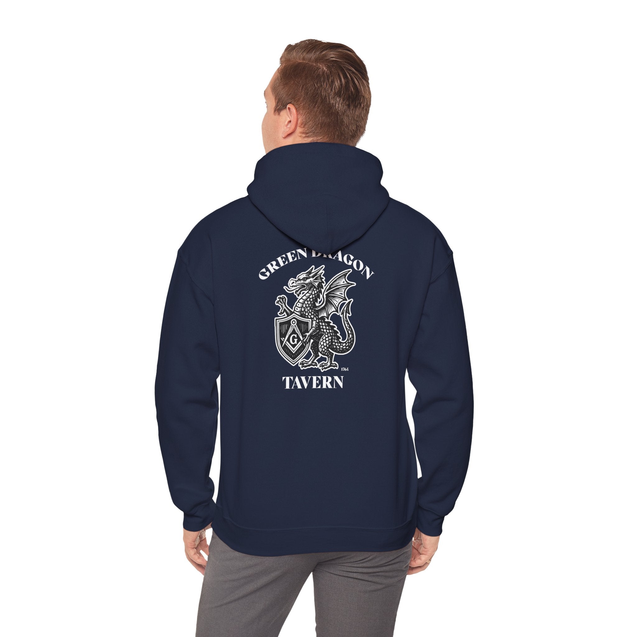 Vintage Green Dragon Tavern Hoodie, Cozy Unisex Sweatshirt, Perfect for Gamers, Fantasy Lovers, Gift for D&D Enthusiasts, Casual Wear