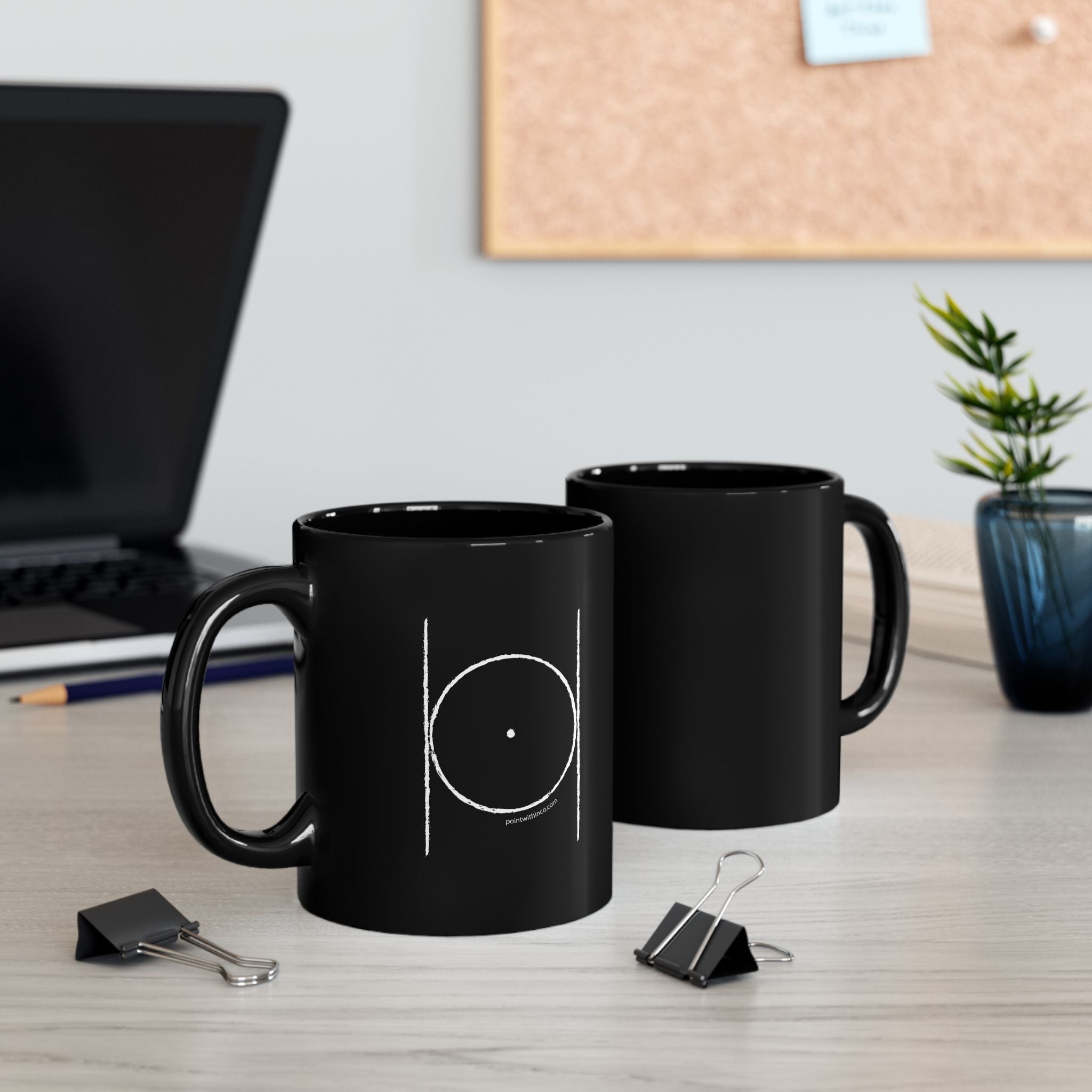 Chic Black Coffee Mug for Minimalist Lovers, Modern Tea Cup, Sleek Gift, Office Decor, Morning Motivation