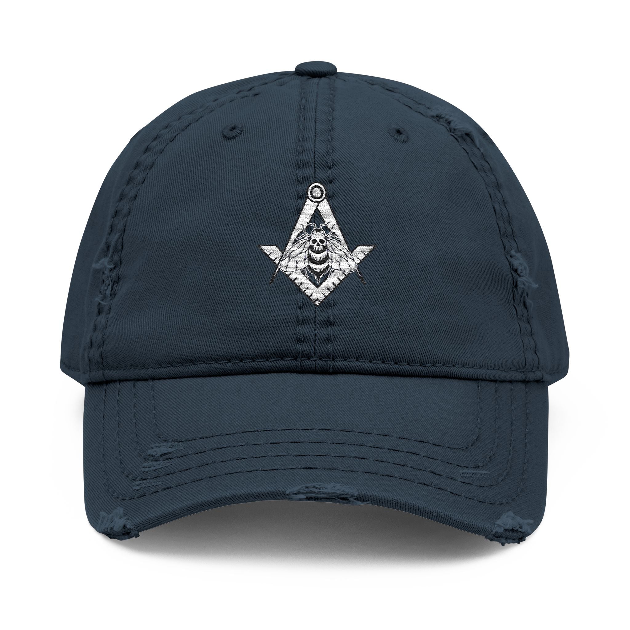 Distressed Embroidered Dad Hat | Casual Fashion for Dads, Gifts for Father's Day, Outdoor Adventures, Everyday Style