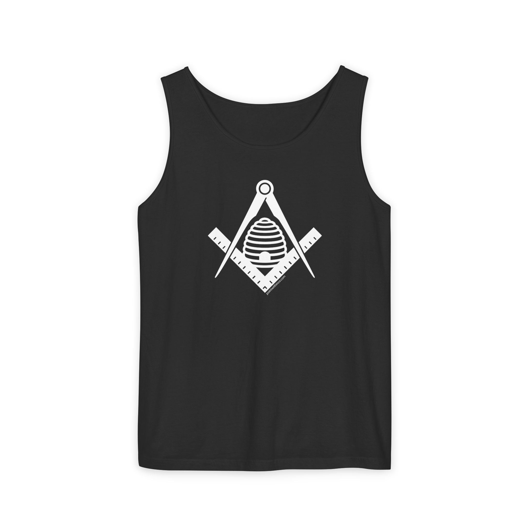 Masonic Symbol Unisex Tank Top, Casual Summer Wear, Gift for Freemasons, Layering Piece, Unique Graphic Tees, Spiritual Attire