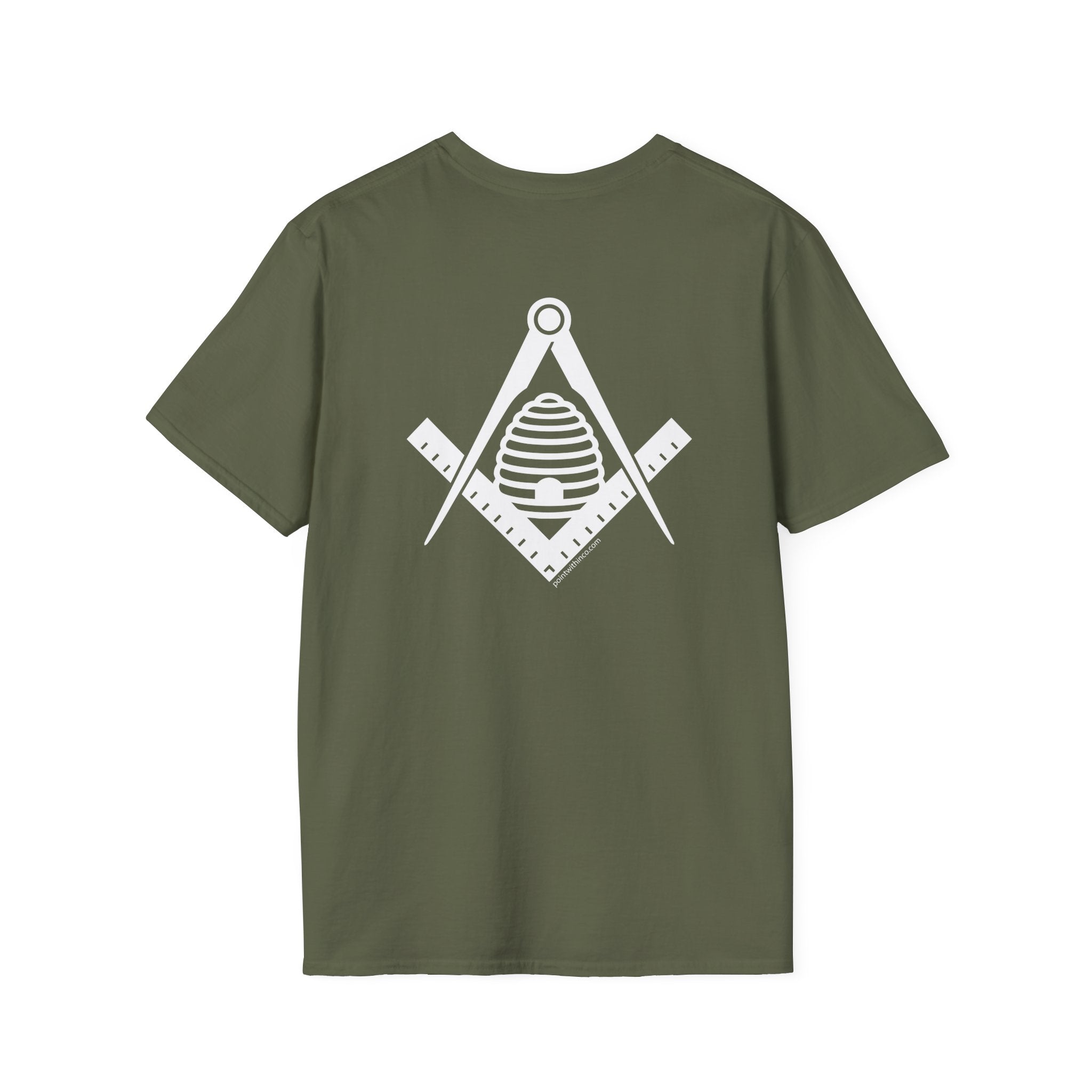 Masonic Graphic Tee, Unisex Softstyle T-Shirt, Freemason Gift, Symbolic Apparel, Lodge Wear, Brotherhood Shirt, Casual Fashion