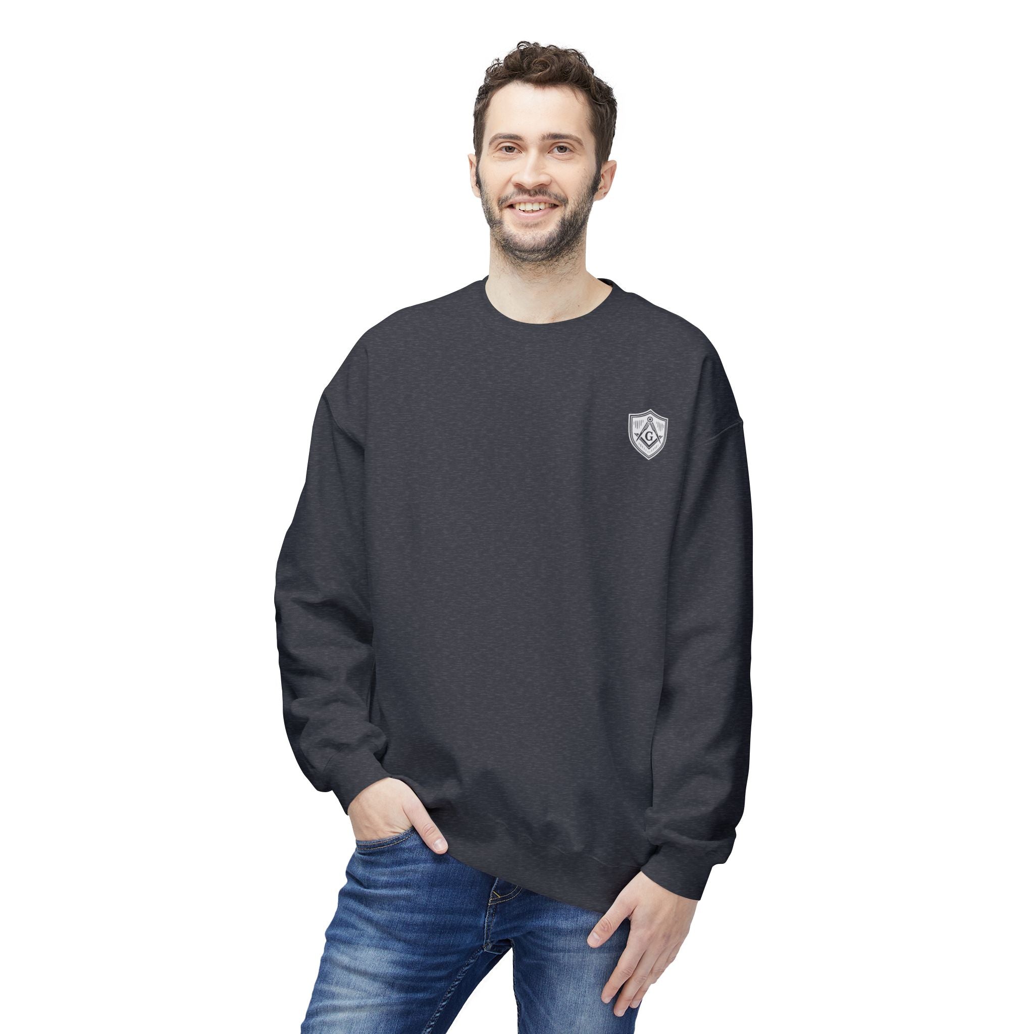 Masonic Skull Sweatshirt, Cozy Crewneck, Unisex Fleece, Unique Gift for Occasions, Trendy Casual Wear, Masonic Apparel