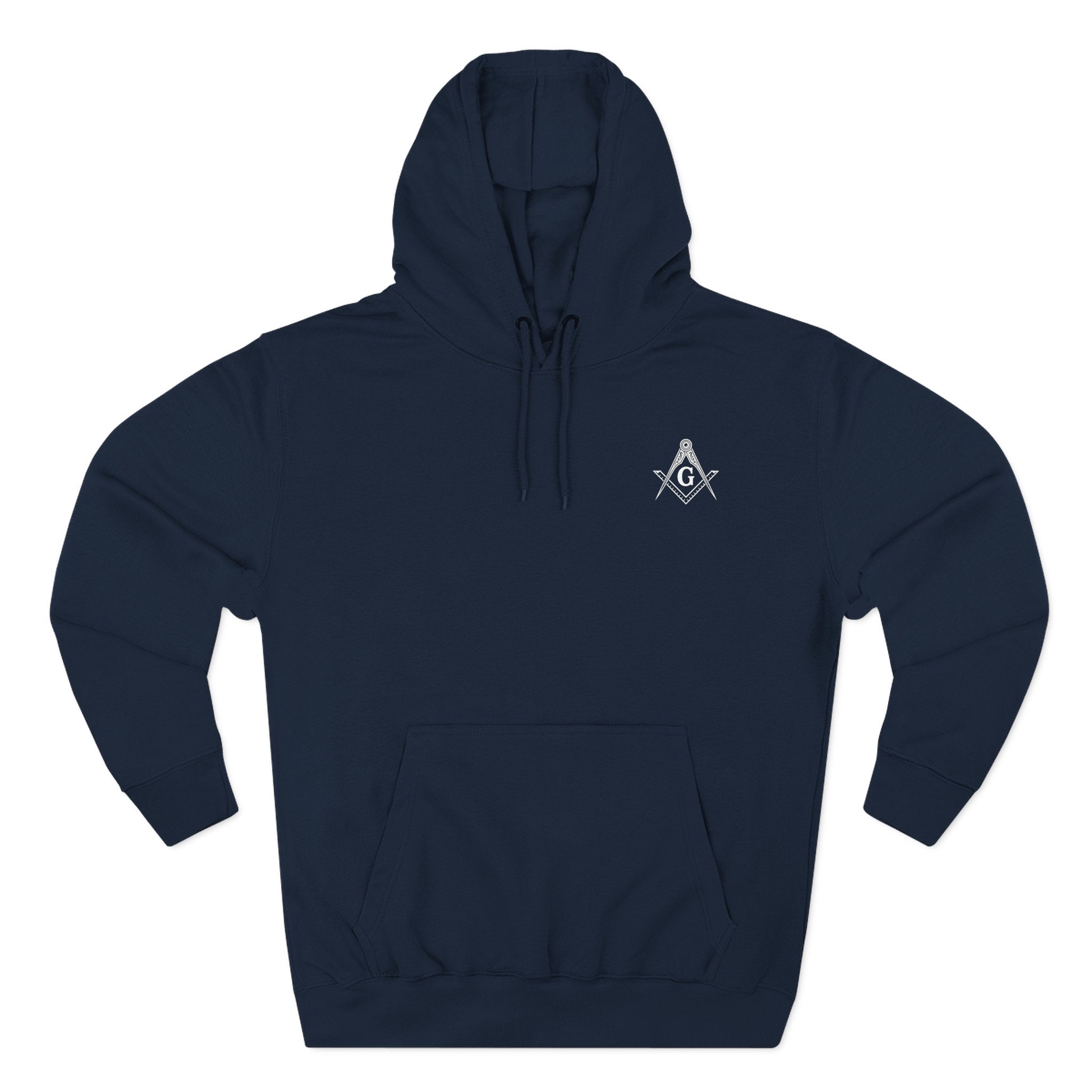 Freemason Three-Panel Fleece Hoodie - Cozy Style for Members, Perfect for Meetings, Gifts, Holidays, Brotherhood Events, Casual Wear