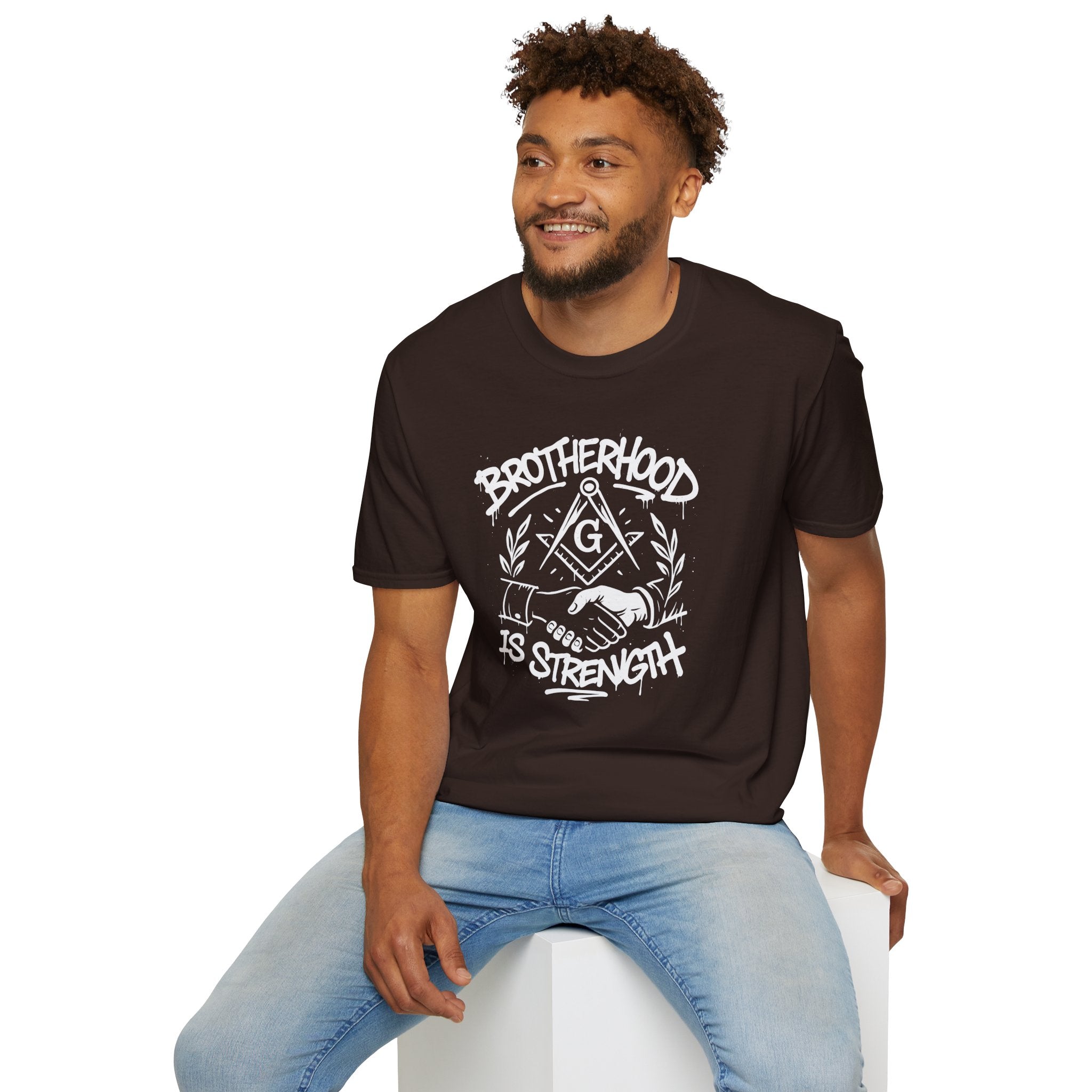 Brotherhood is Strength Unisex T-Shirt, Freemason Apparel, Gift for Masons, Brotherhood Tee, Casual Wear, Unique Graphic Tee