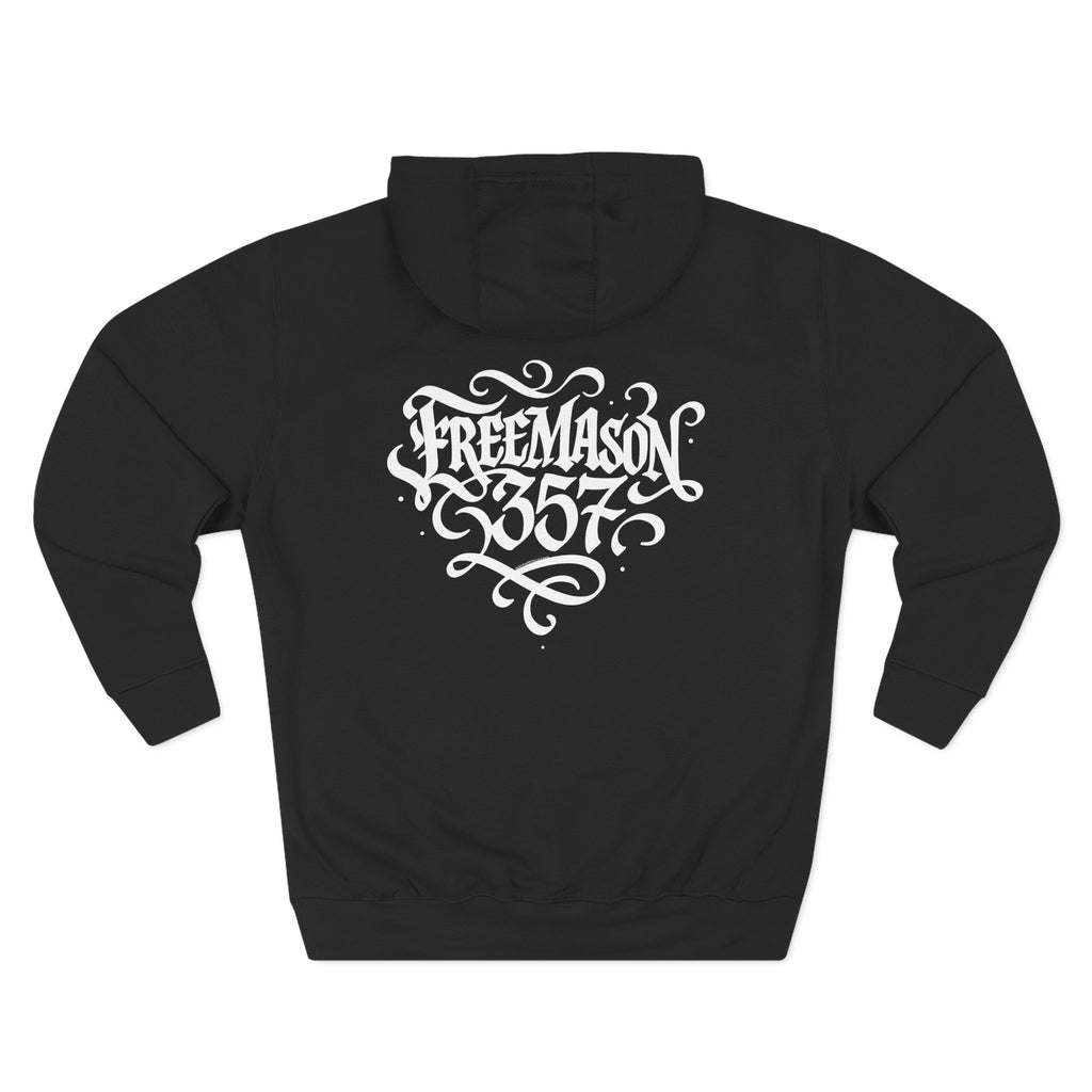 Freemason Three-Panel Fleece Hoodie - Cozy Style for Members, Perfect for Meetings, Gifts, Holidays, Brotherhood Events, Casual Wear