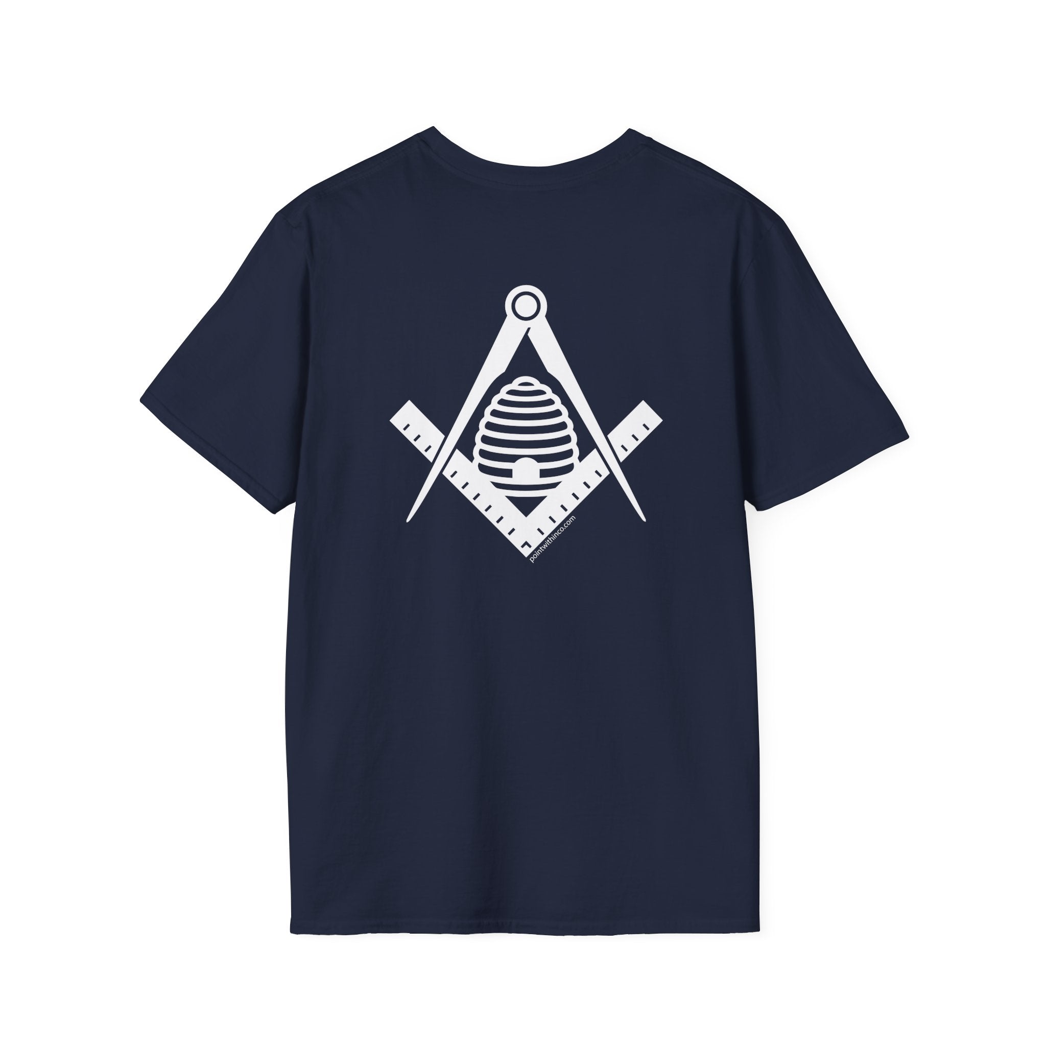 Masonic Graphic Tee, Unisex Softstyle T-Shirt, Freemason Gift, Symbolic Apparel, Lodge Wear, Brotherhood Shirt, Casual Fashion