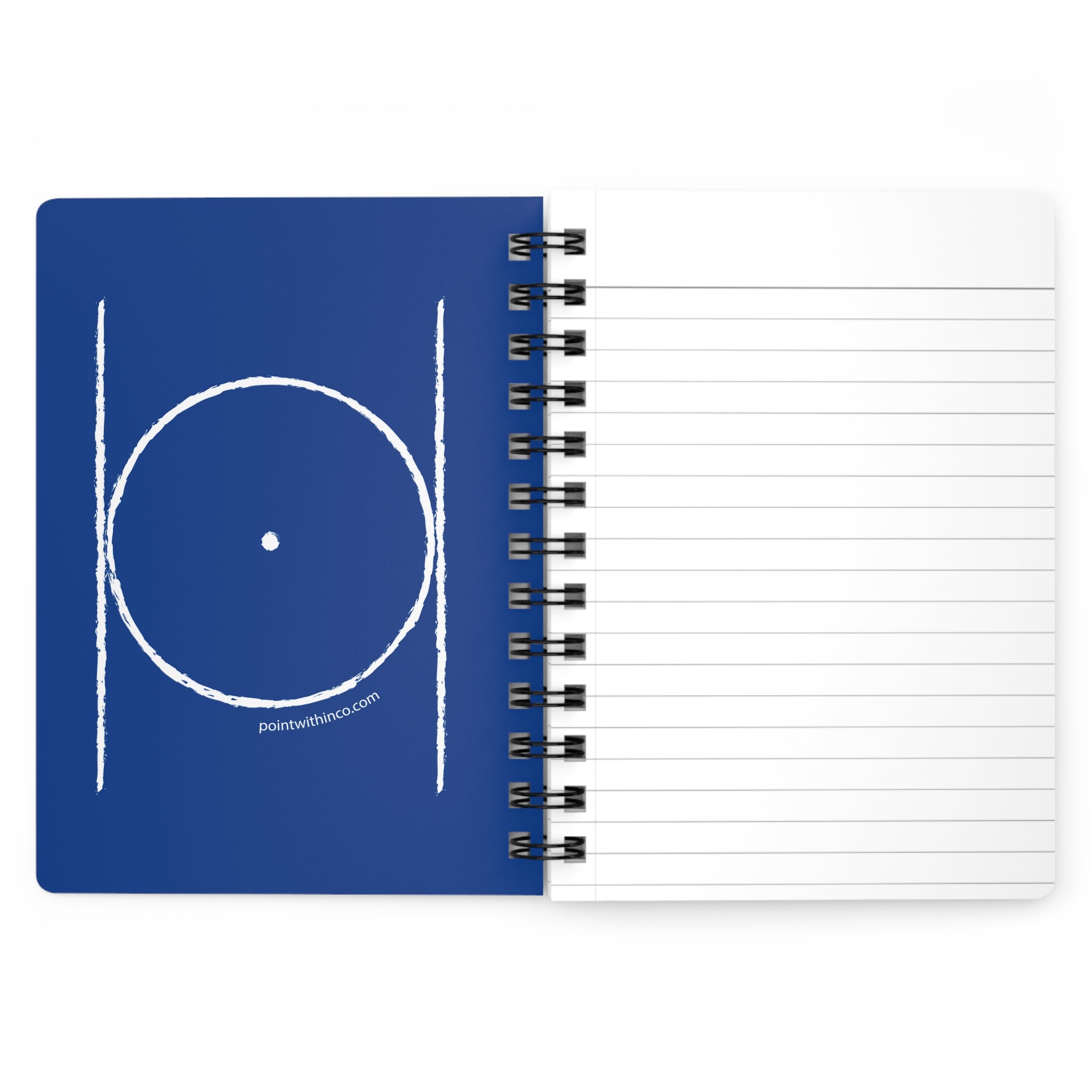 Masonic Hive Spiral Bound Journal - Freemason Notepad, Customizable Notebook, Gift for Graduates, Blue Hardcover, Writing Journal