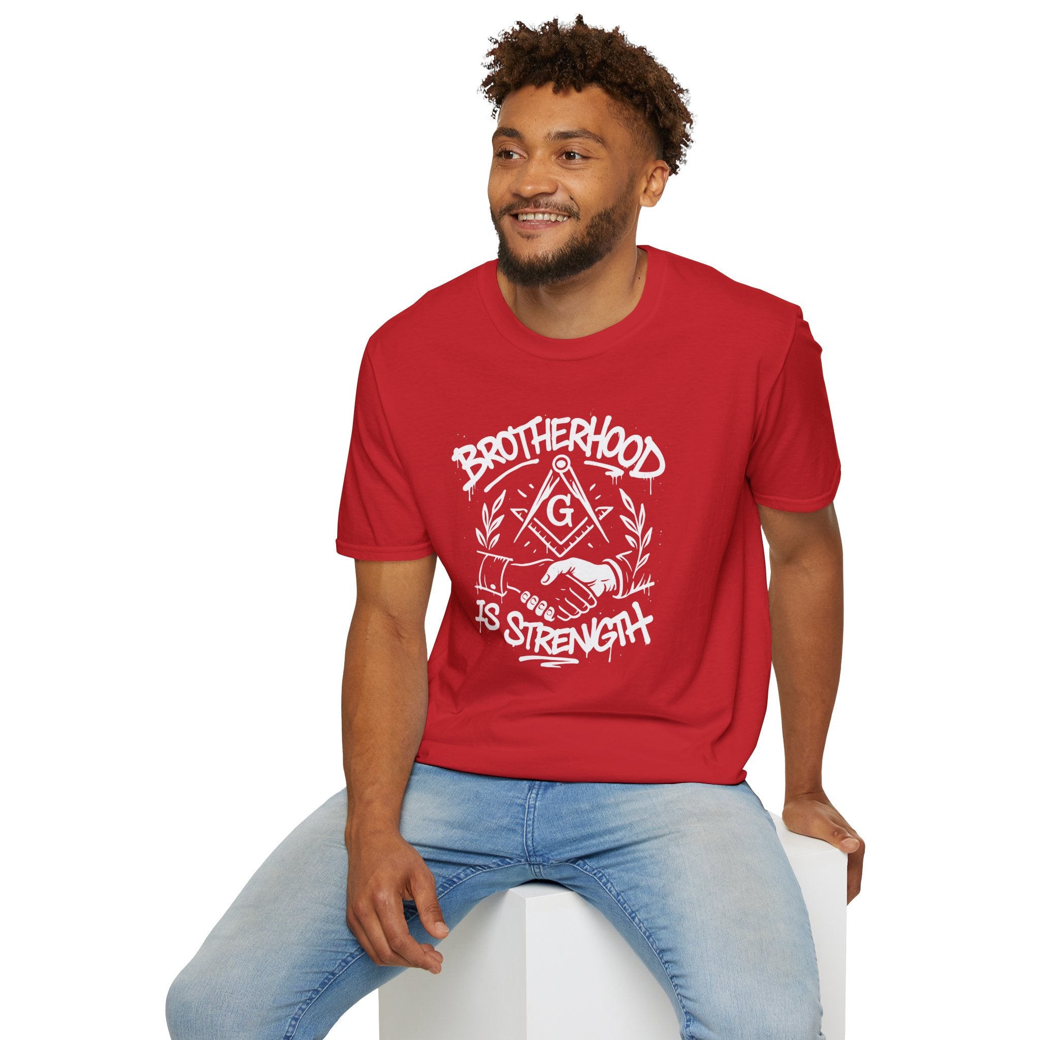 Brotherhood is Strength Unisex T-Shirt, Freemason Apparel, Gift for Masons, Brotherhood Tee, Casual Wear, Unique Graphic Tee