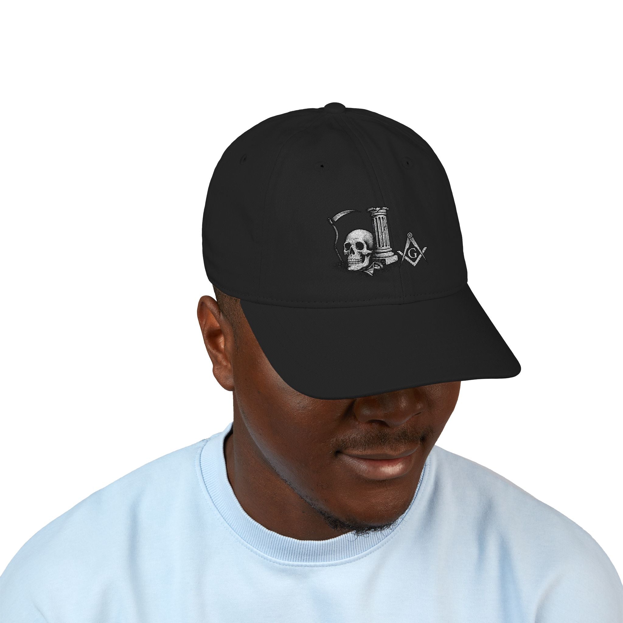 Stylish Organic Embroidered Baseball Cap, Trendy Hat for Everyday Wear, Perfect Gift for Freemasons, Unique Accessory for Casual [...]