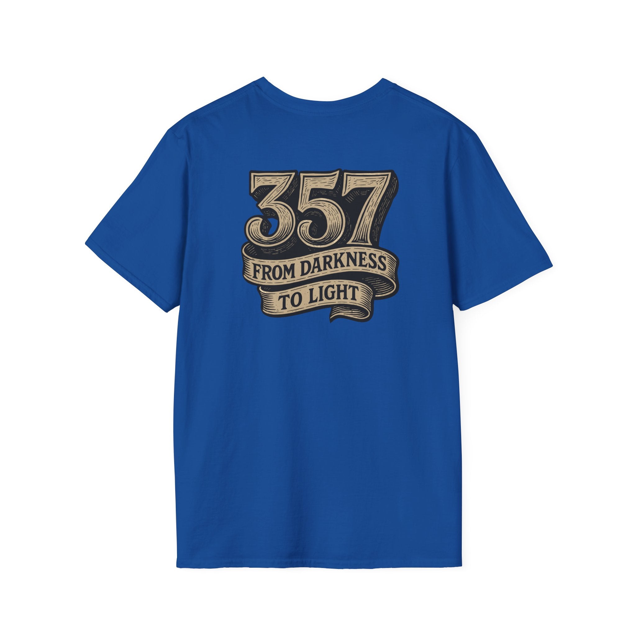 Freemason 357 Woodcut Unisex Softstyle T-Shirt, Casual Wear, Gift for Masonic Friends, Spiritual T-Shirt, Unique Brotherhood Tee