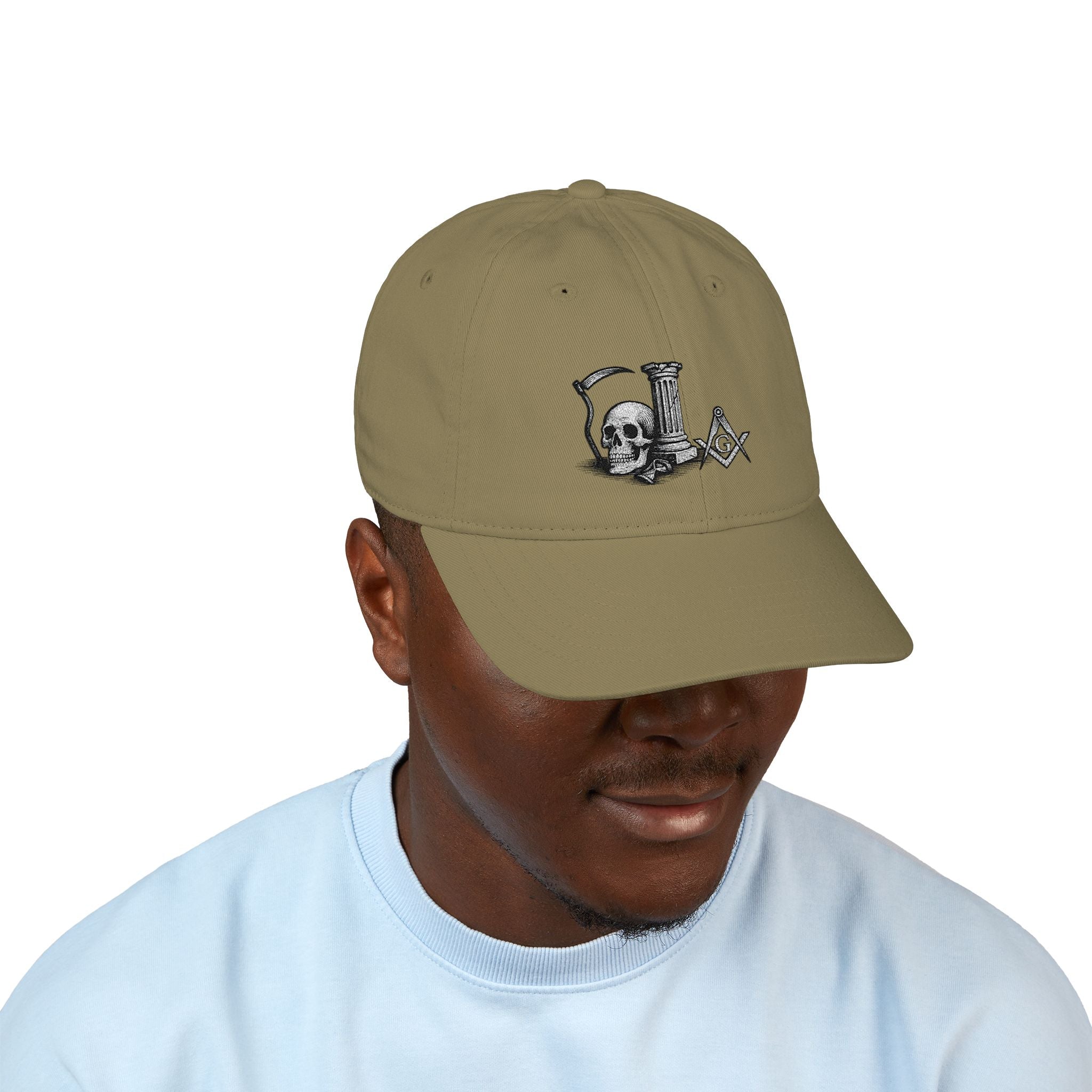 Stylish Organic Embroidered Baseball Cap, Trendy Hat for Everyday Wear, Perfect Gift for Freemasons, Unique Accessory for Casual [...]