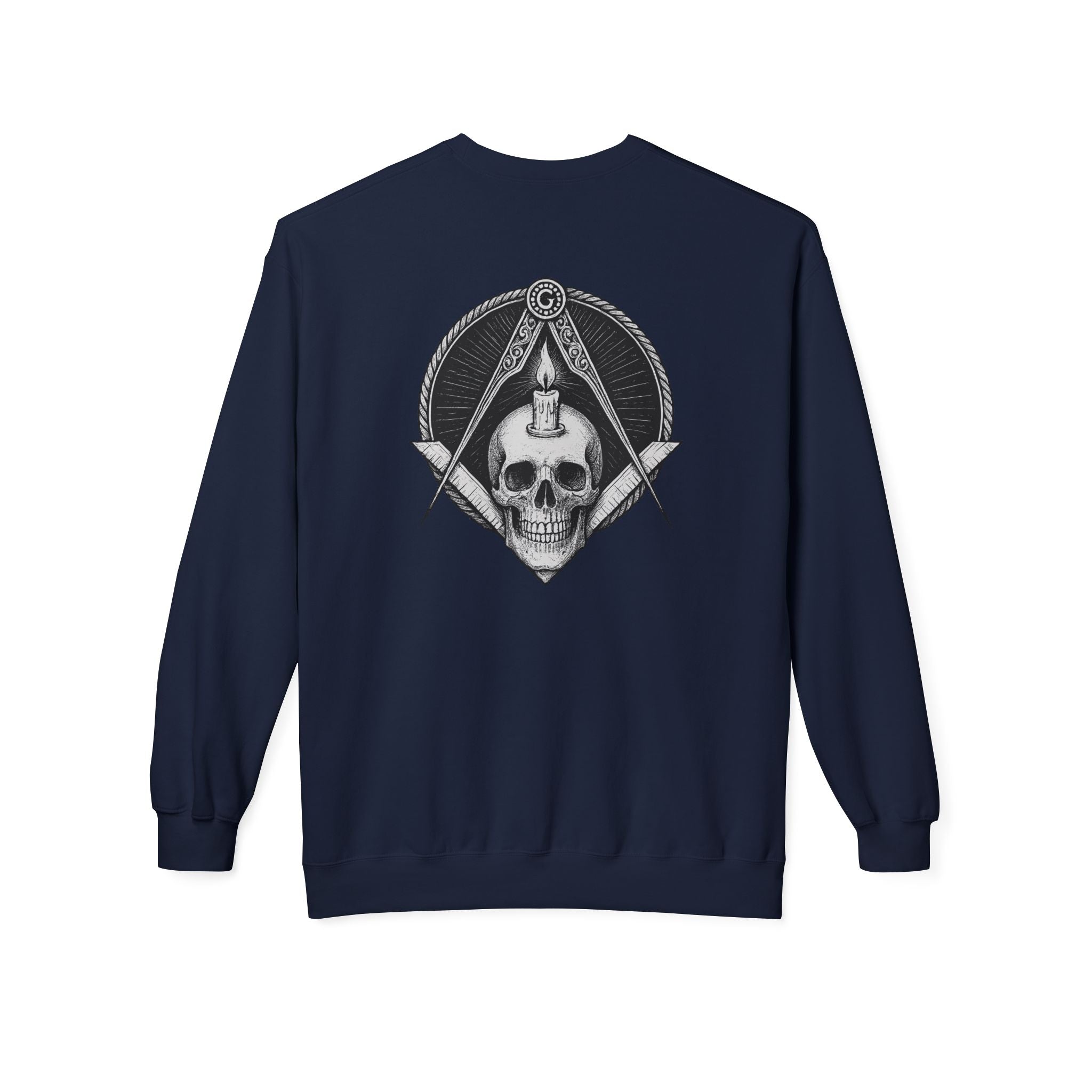 Masonic Skull Sweatshirt, Cozy Crewneck, Unisex Fleece, Unique Gift for Occasions, Trendy Casual Wear, Masonic Apparel