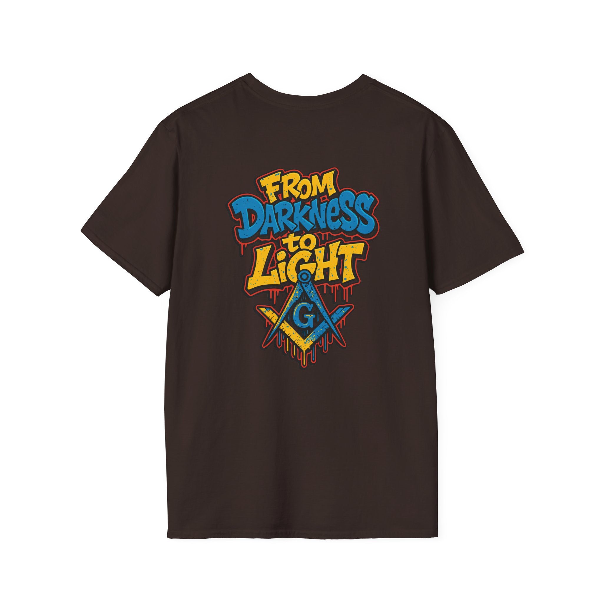 Masonic From Darkness to Light Inspirational T-Shirt, Unisex Tee, From Darkness to Light Shirt, Freemason Apparel, Motivational Gift, Casual Wear