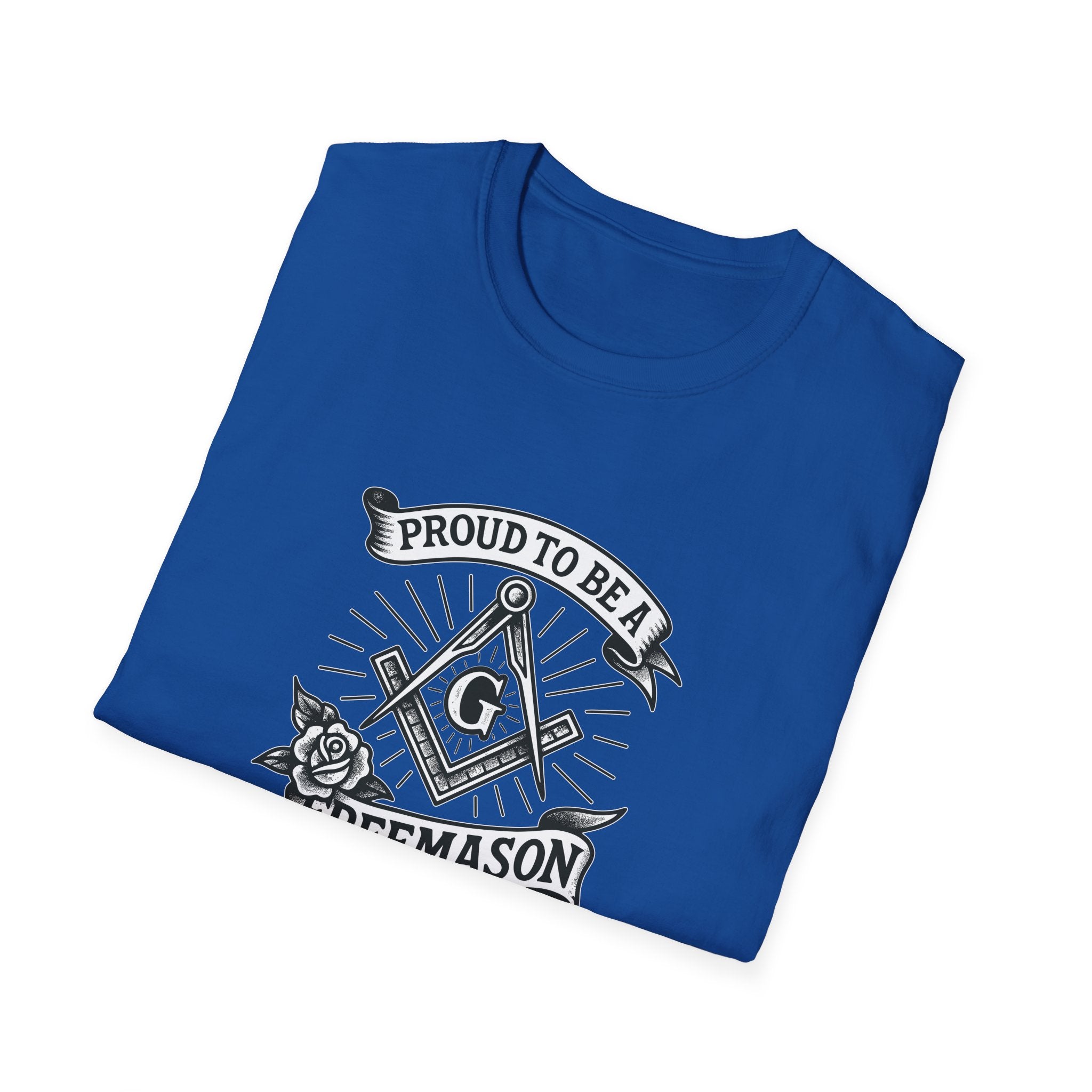 Proud Freemason Unisex Softstyle T-Shirt | Perfect for Masonic Events, Gifts for Brothers, Celebrations, Apparel, Everyday Wear