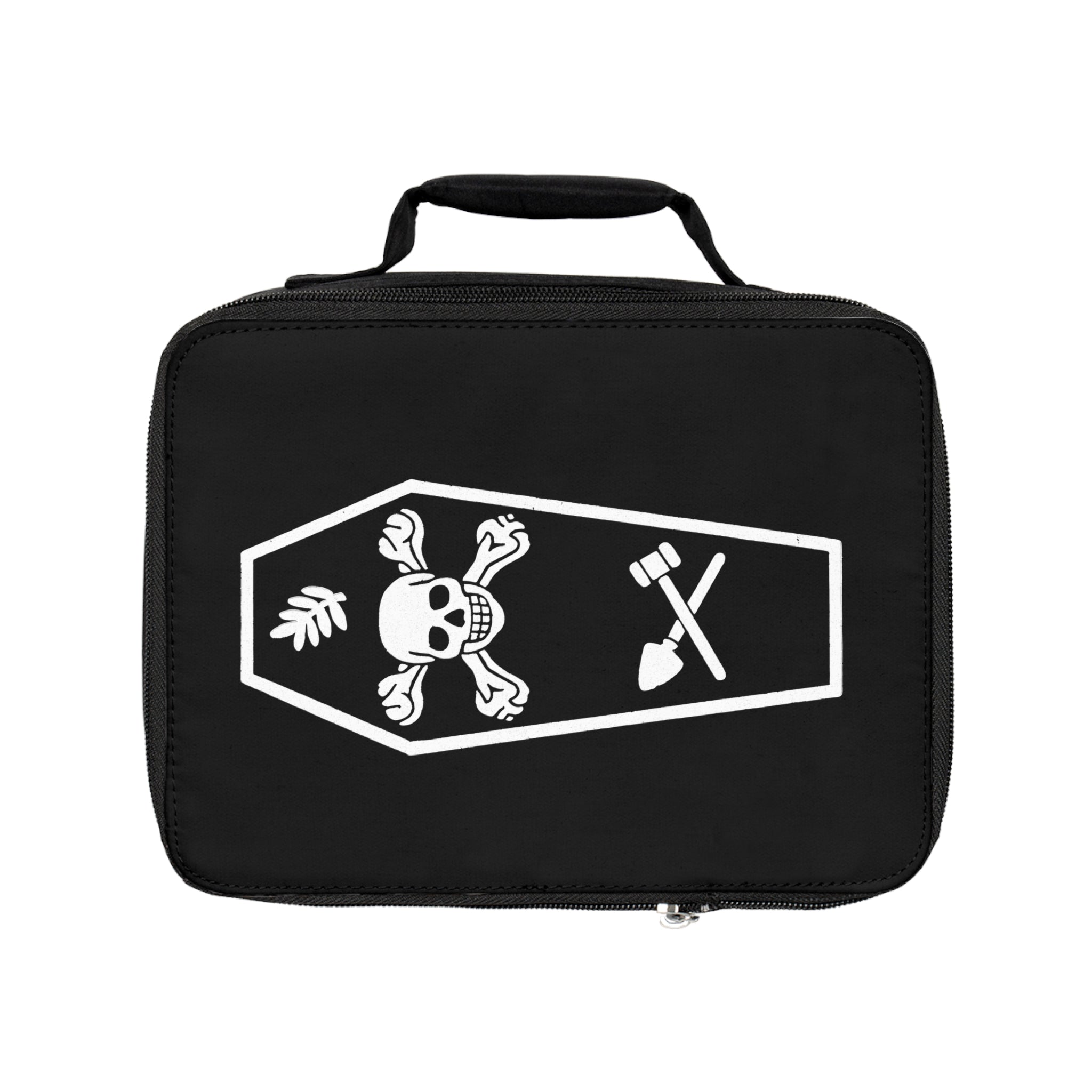 Gothic Skull Lunch Bag - Edgy Insulated Tote for School, Work, Picnic, Hiking, Halloween