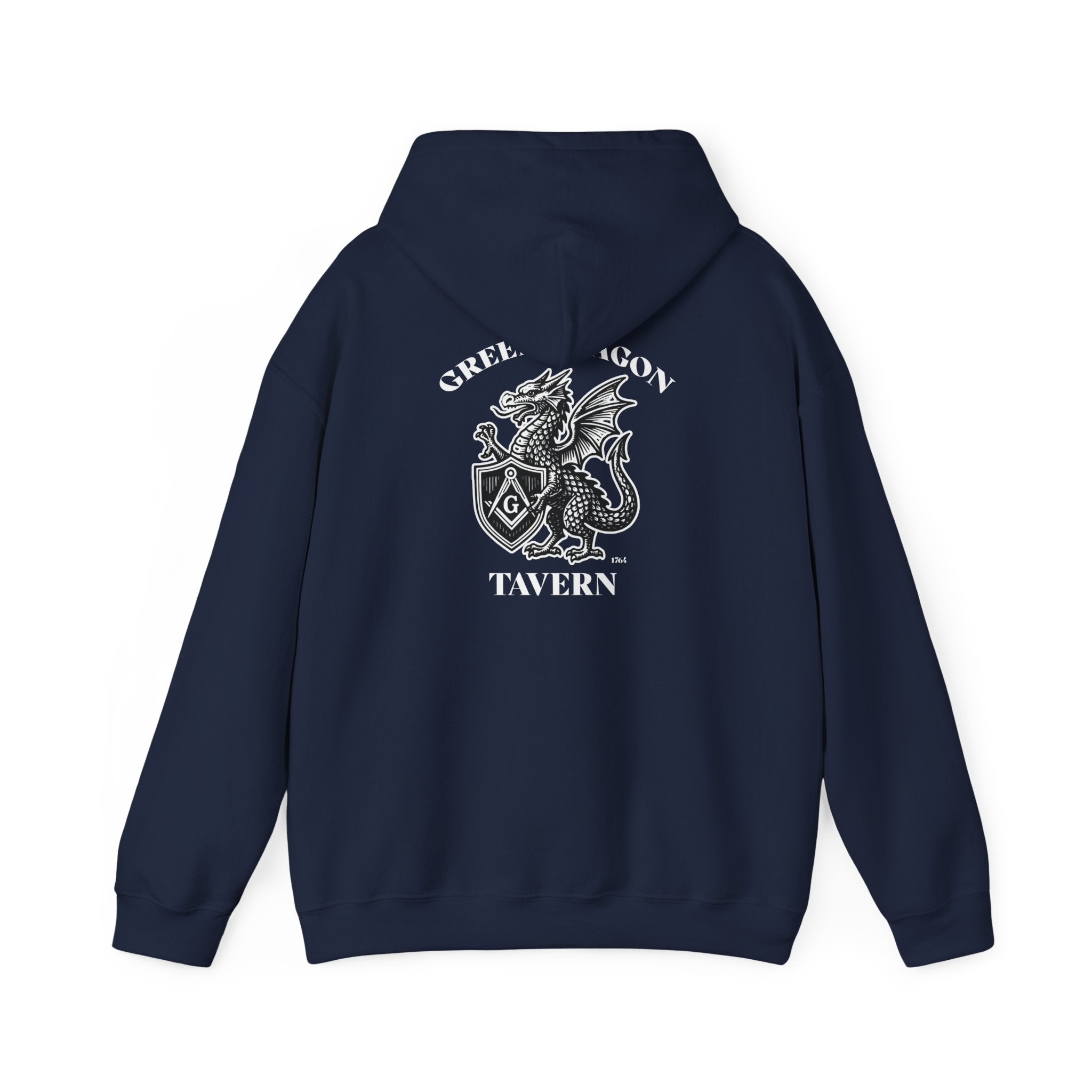 Vintage Green Dragon Tavern Hoodie, Cozy Unisex Sweatshirt, Perfect for Gamers, Fantasy Lovers, Gift for D&D Enthusiasts, Casual Wear
