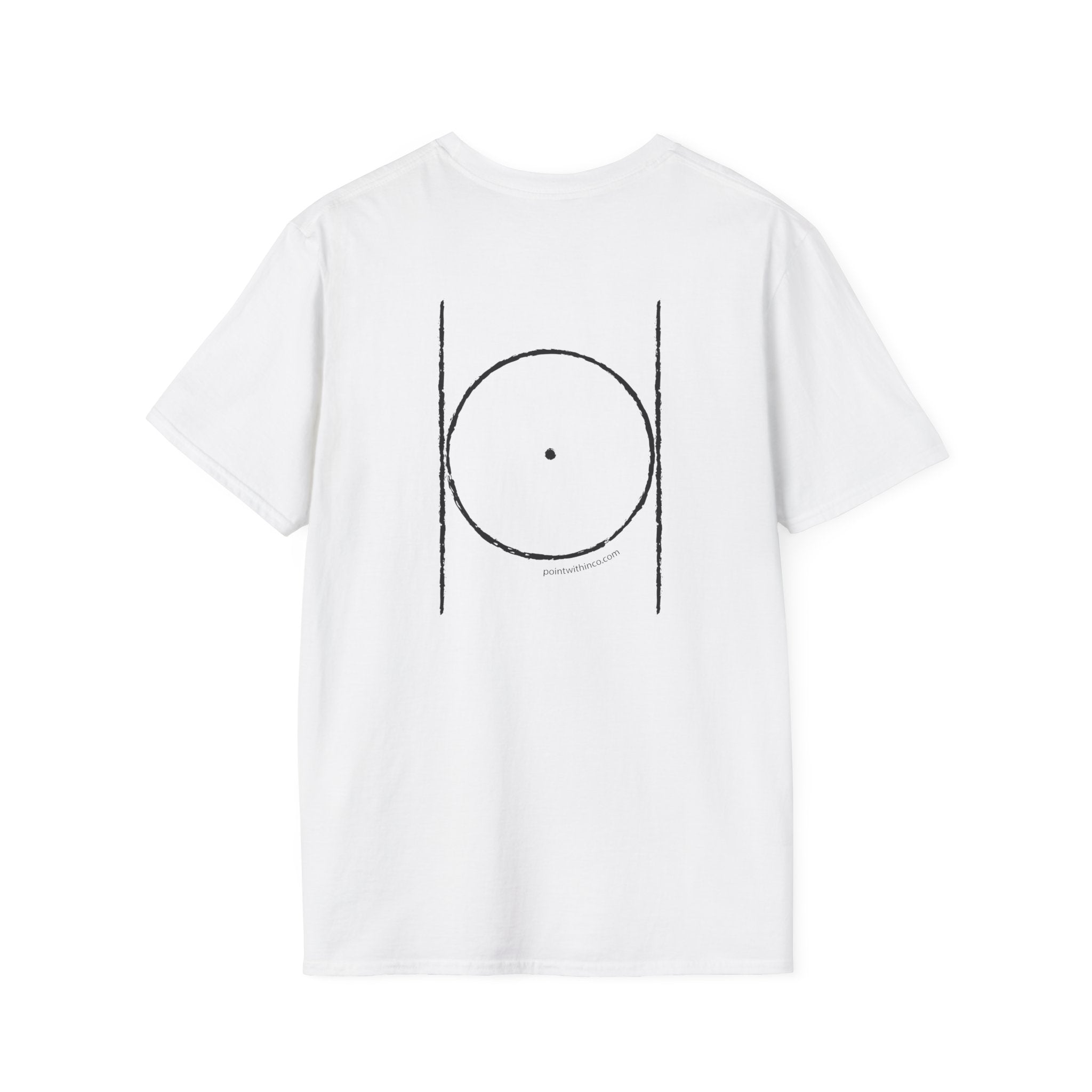 Minimalist Circle Design Unisex T-Shirt, Casual Tee, Gift for Art Lovers, Everyday Wear, Unisex Graphic Tee, Comfortable Shirt