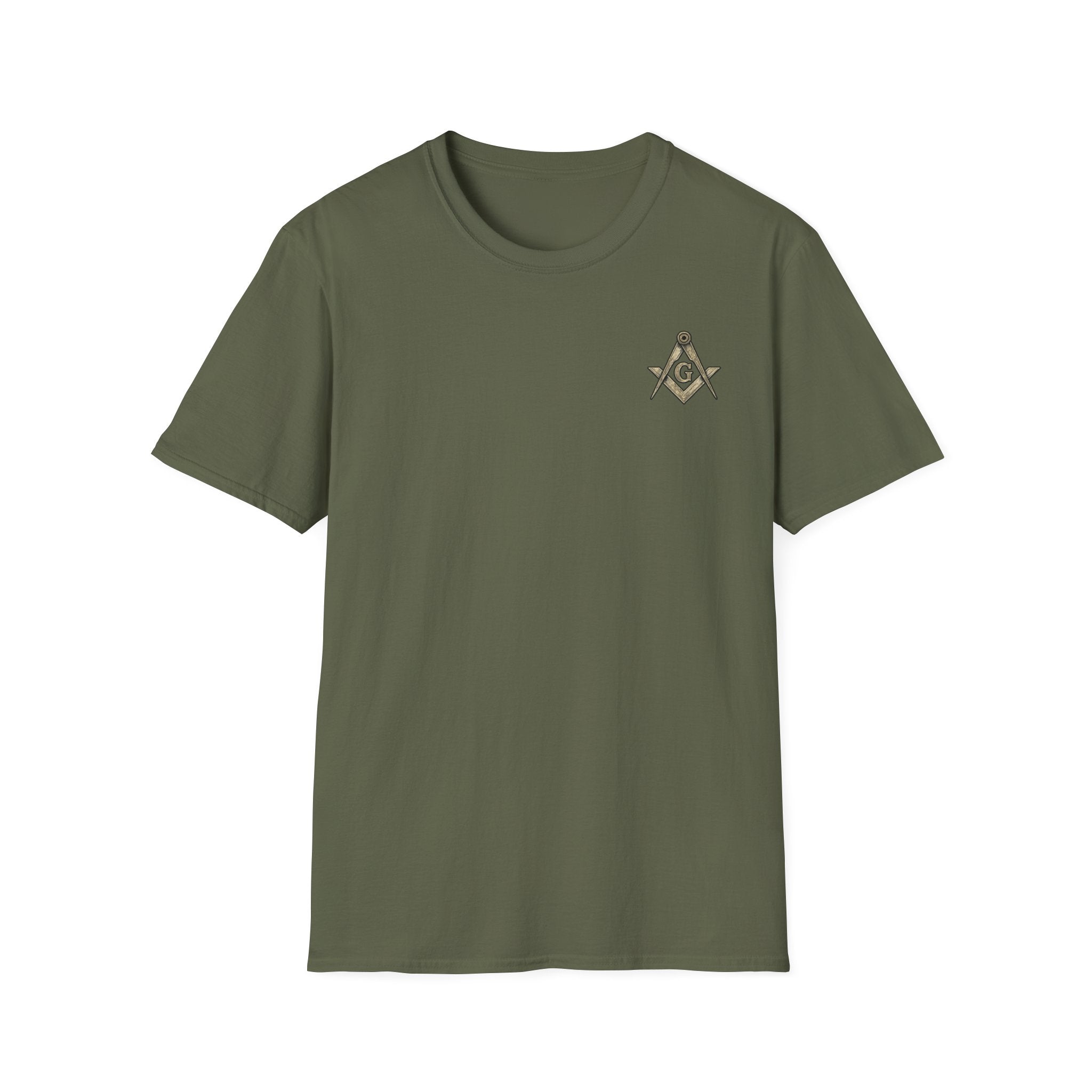 Freemason 357 Woodcut Unisex Softstyle T-Shirt, Casual Wear, Gift for Masonic Friends, Spiritual T-Shirt, Unique Brotherhood Tee