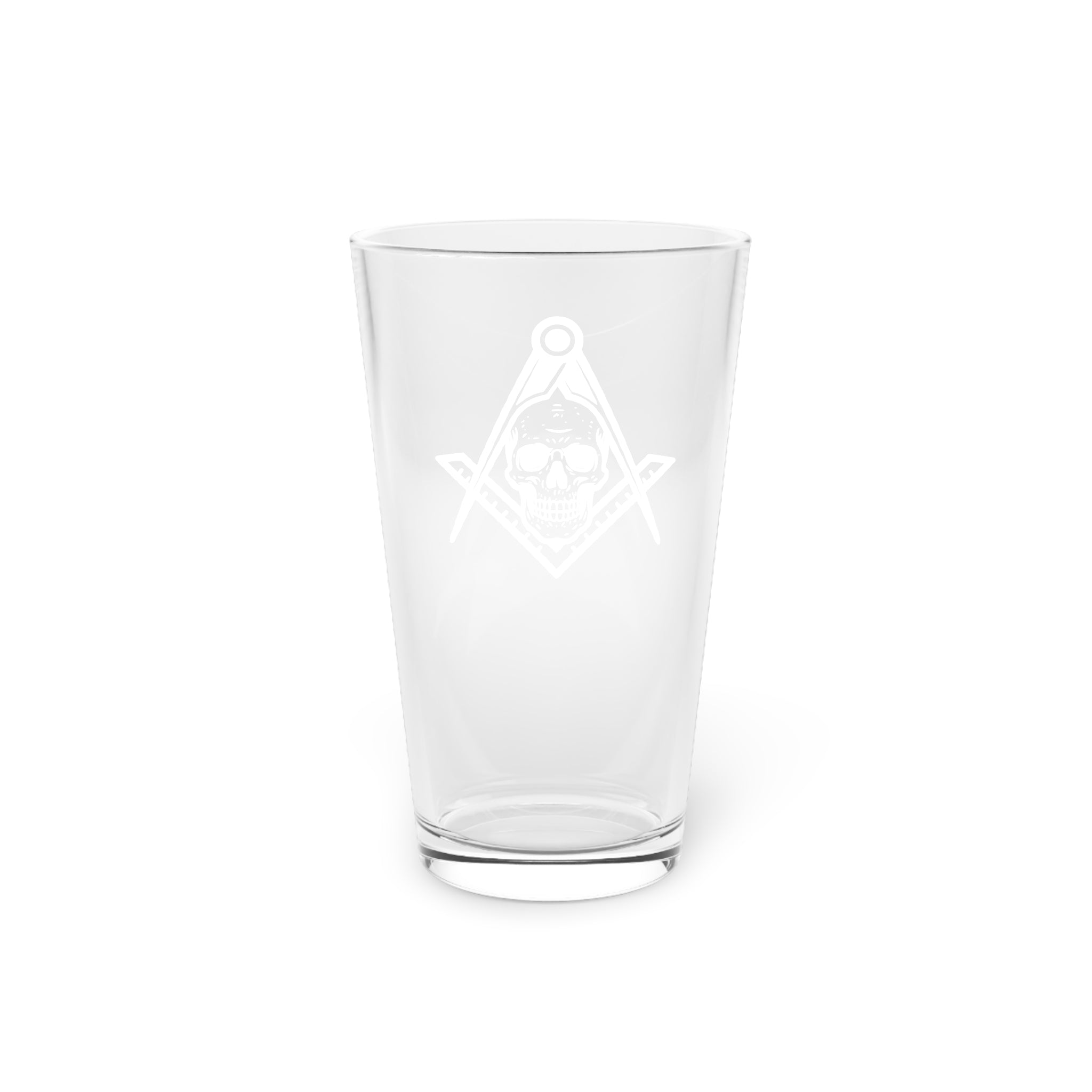 Masonic Pint Glass, 16oz Beer Glass, Freemason Gift, Unique Drinkware, Celebratory Toasts, Barware