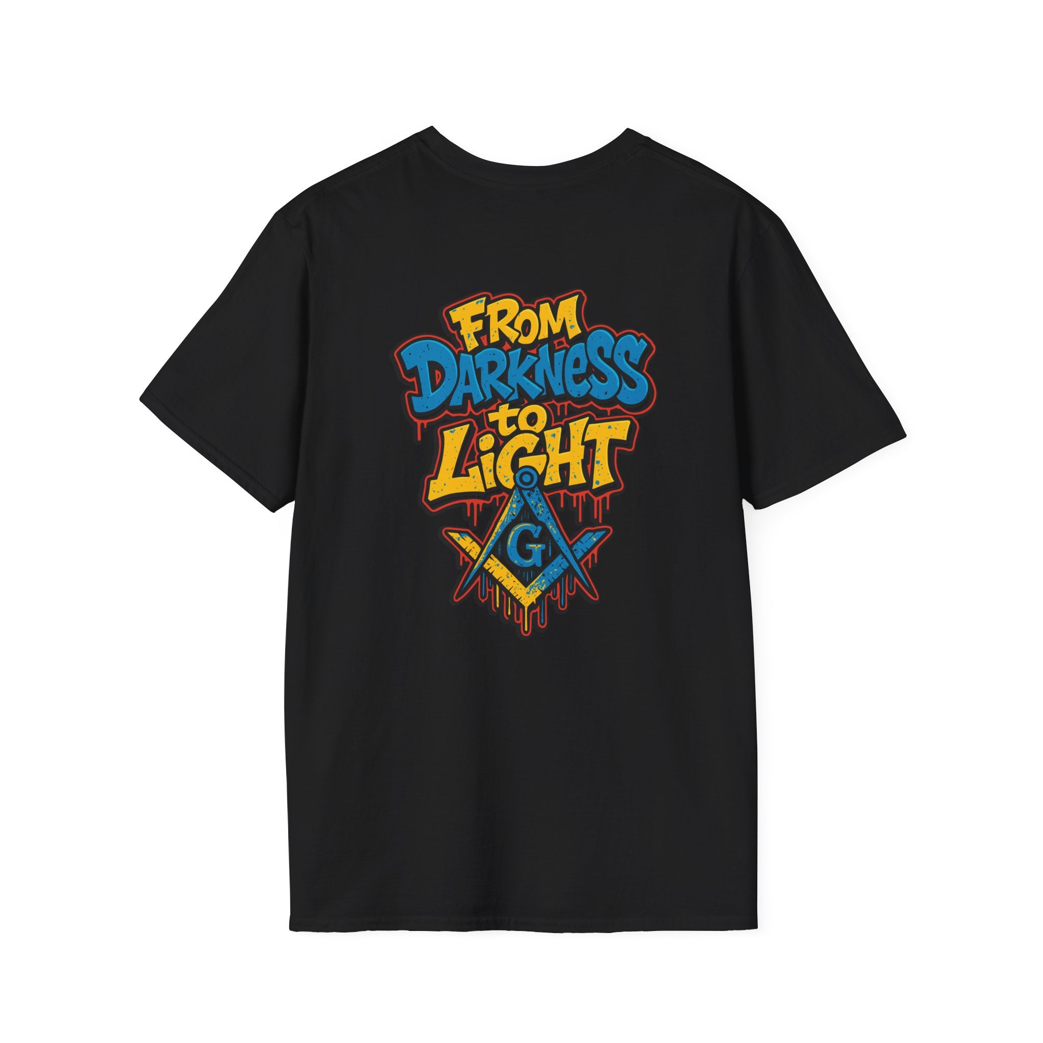 Masonic From Darkness to Light Inspirational T-Shirt, Unisex Tee, From Darkness to Light Shirt, Freemason Apparel, Motivational Gift, Casual Wear