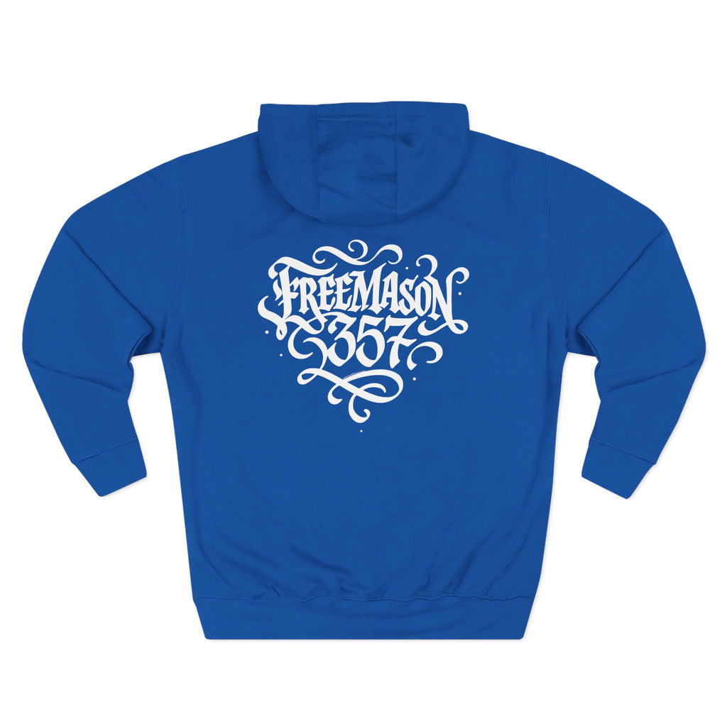 Freemason Three-Panel Fleece Hoodie - Cozy Style for Members, Perfect for Meetings, Gifts, Holidays, Brotherhood Events, Casual Wear