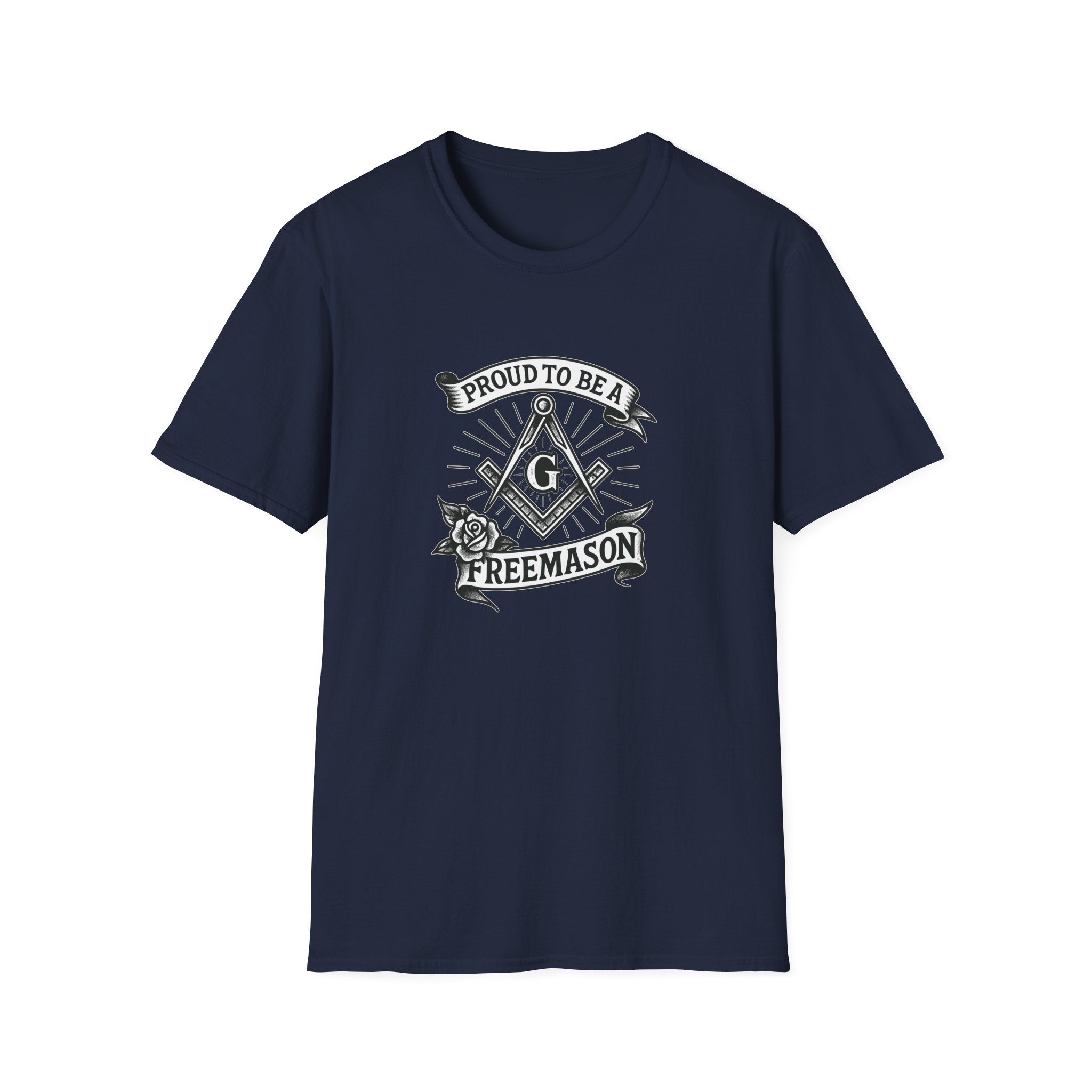 Proud Freemason Unisex Softstyle T-Shirt | Perfect for Masonic Events, Gifts for Brothers, Celebrations, Apparel, Everyday Wear