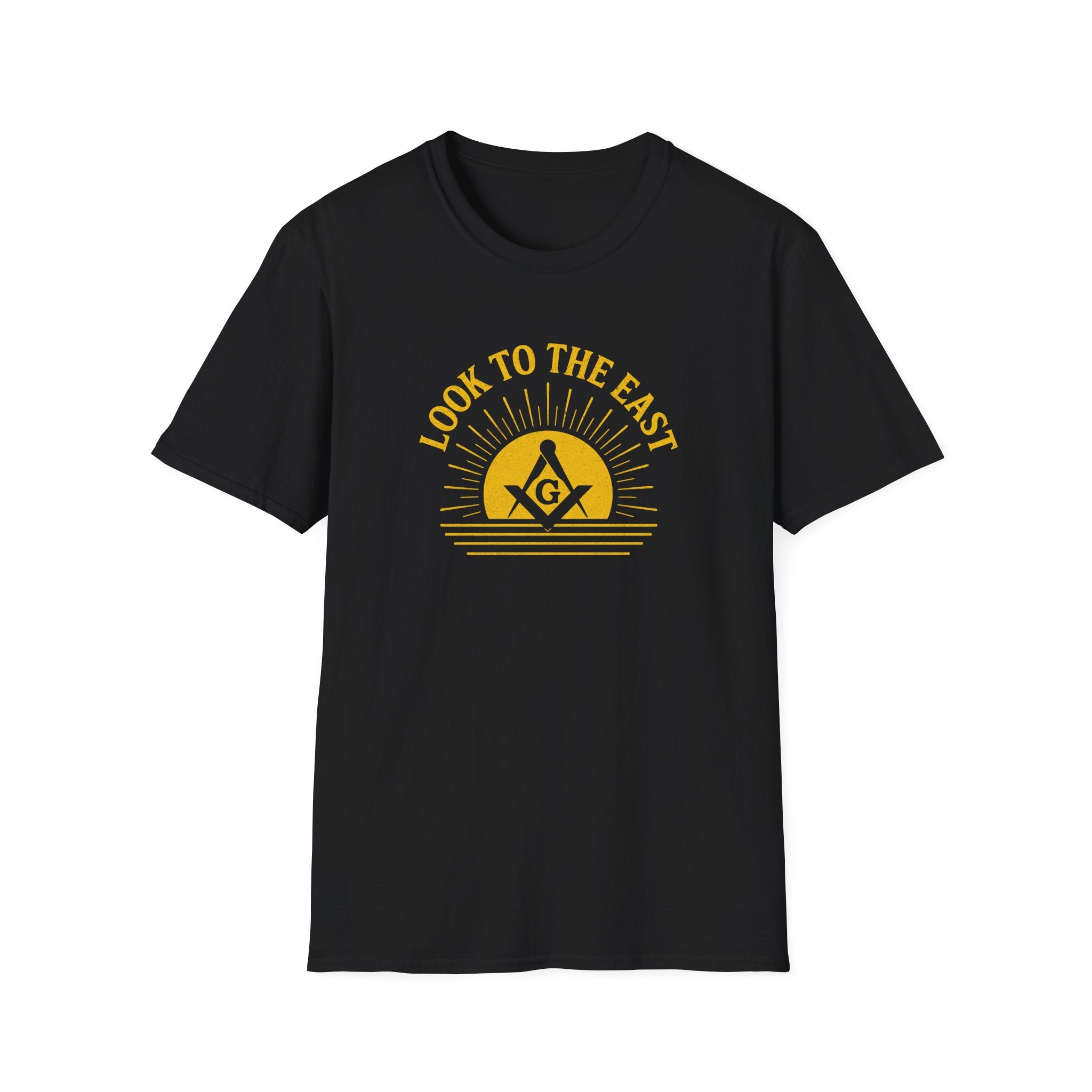 Unisex Inspirational Graphic T-Shirt, Look to the East Shirt, Casual Wear, Gift for Freemasons, Spiritual T-Shirt, Unisex Tee