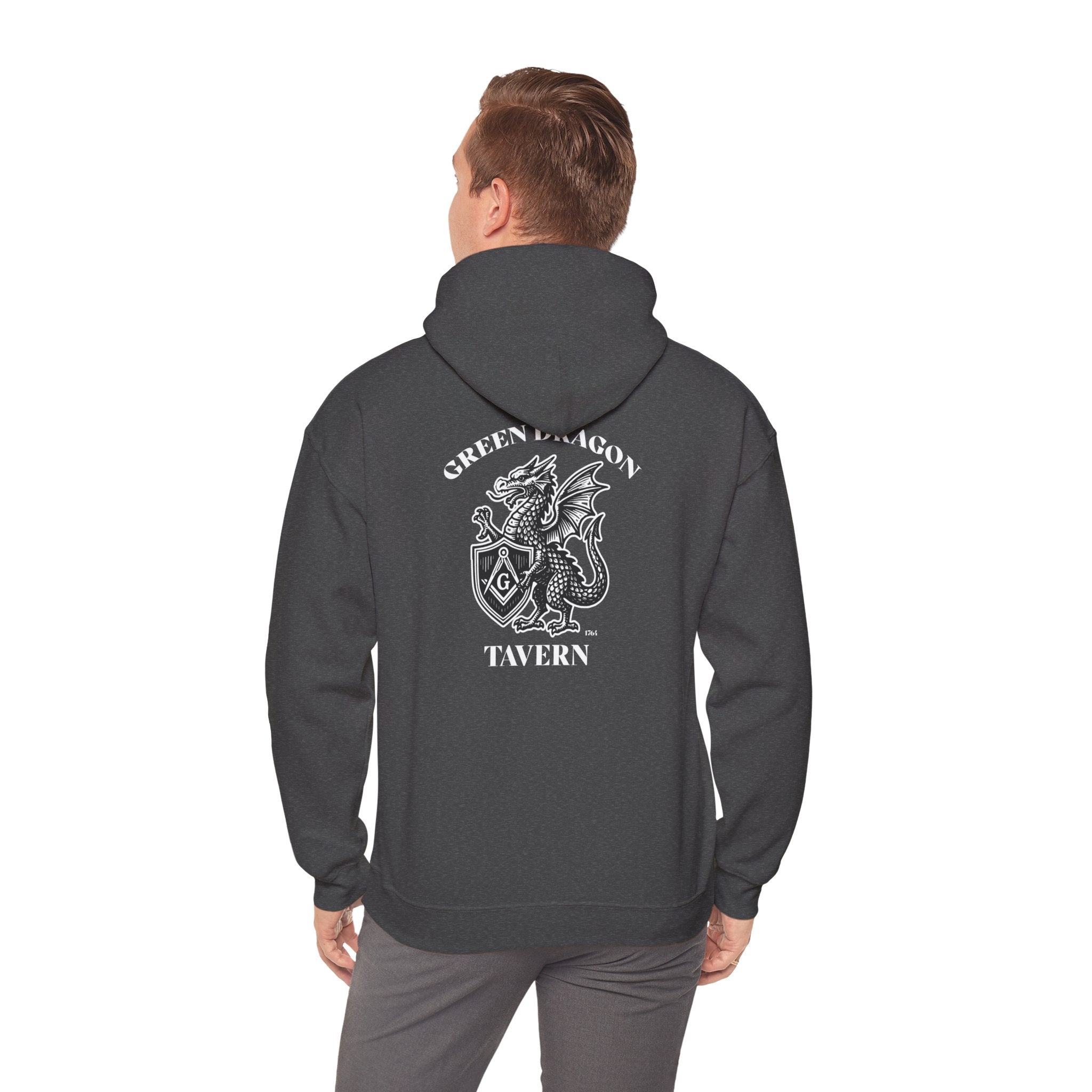 Vintage Green Dragon Tavern Hoodie, Cozy Unisex Sweatshirt, Perfect for Gamers, Fantasy Lovers, Gift for D&D Enthusiasts, Casual Wear