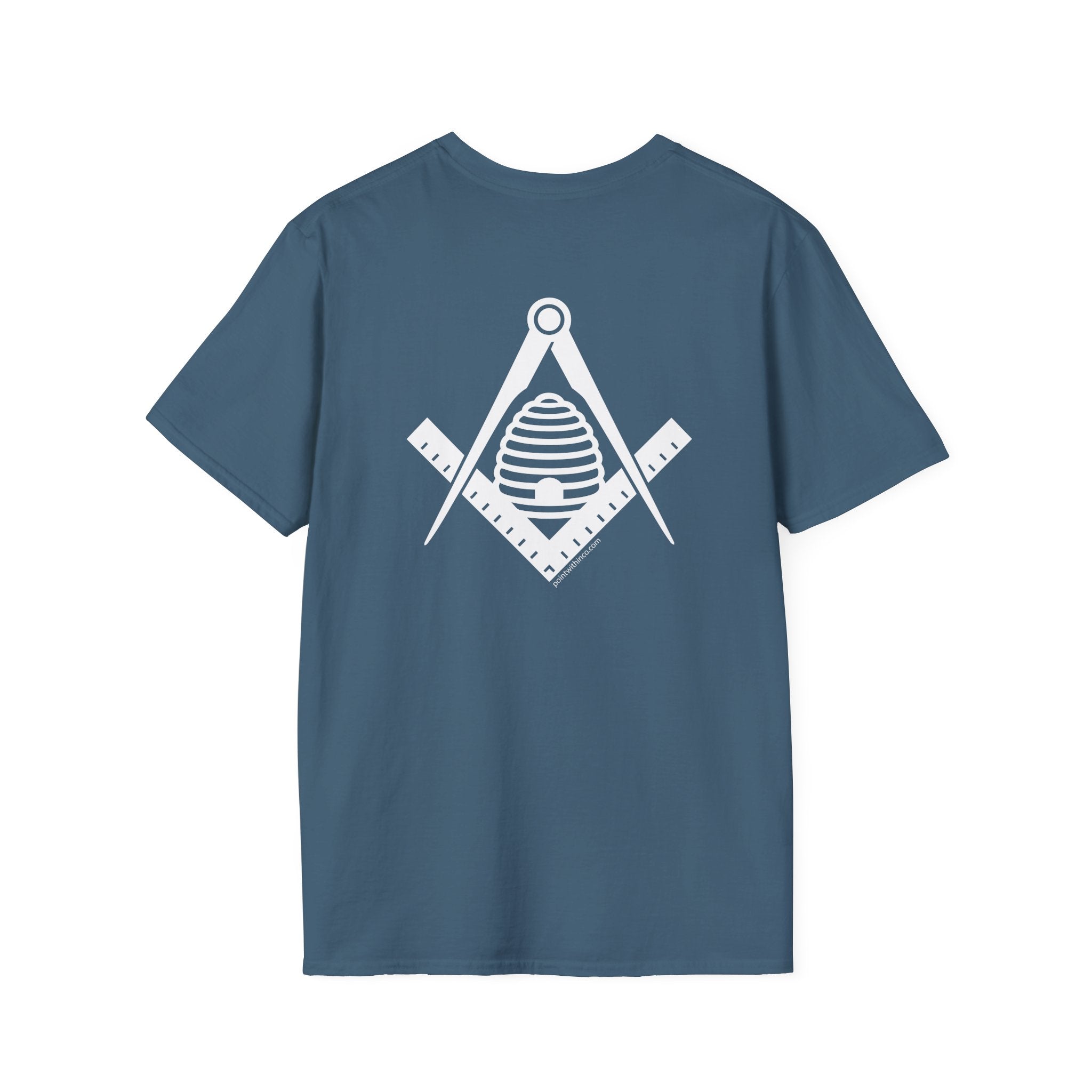 Masonic Graphic Tee, Unisex Softstyle T-Shirt, Freemason Gift, Symbolic Apparel, Lodge Wear, Brotherhood Shirt, Casual Fashion