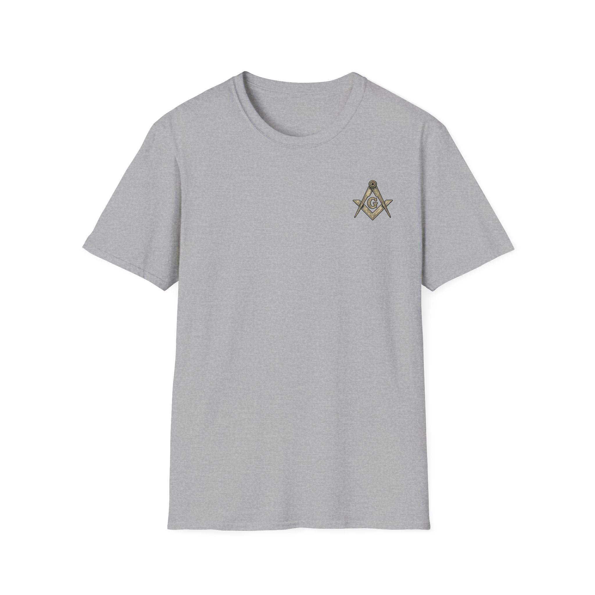 Freemason 357 Woodcut Unisex Softstyle T-Shirt, Casual Wear, Gift for Masonic Friends, Spiritual T-Shirt, Unique Brotherhood Tee