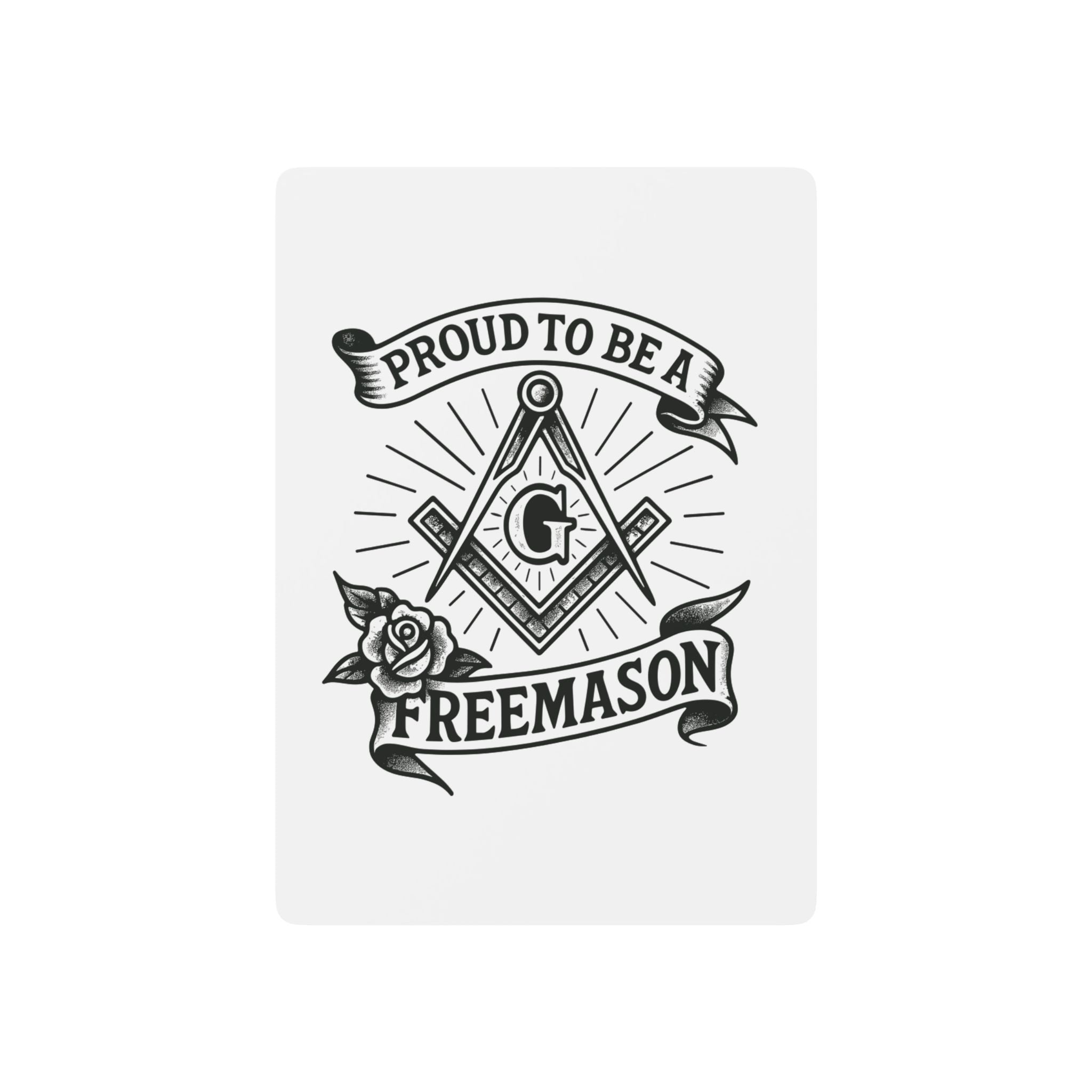 Freemason Playing Cards - Vintage Poker Deck, Unique Gift for Gamers, Collectors, and Masonic Events, Card Games, Home Bar Decor
