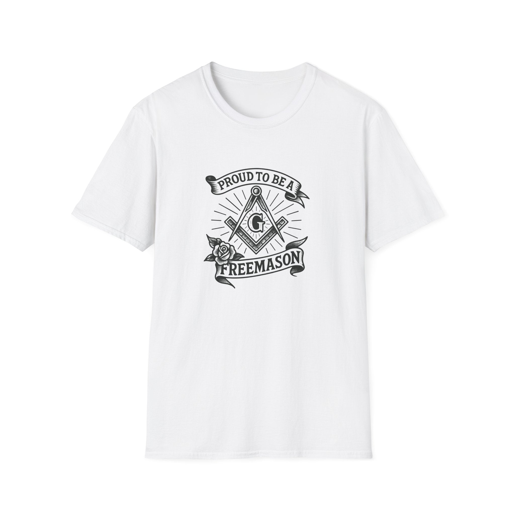 Proud Freemason Unisex Softstyle T-Shirt | Perfect for Masonic Events, Gifts for Brothers, Celebrations, Apparel, Everyday Wear