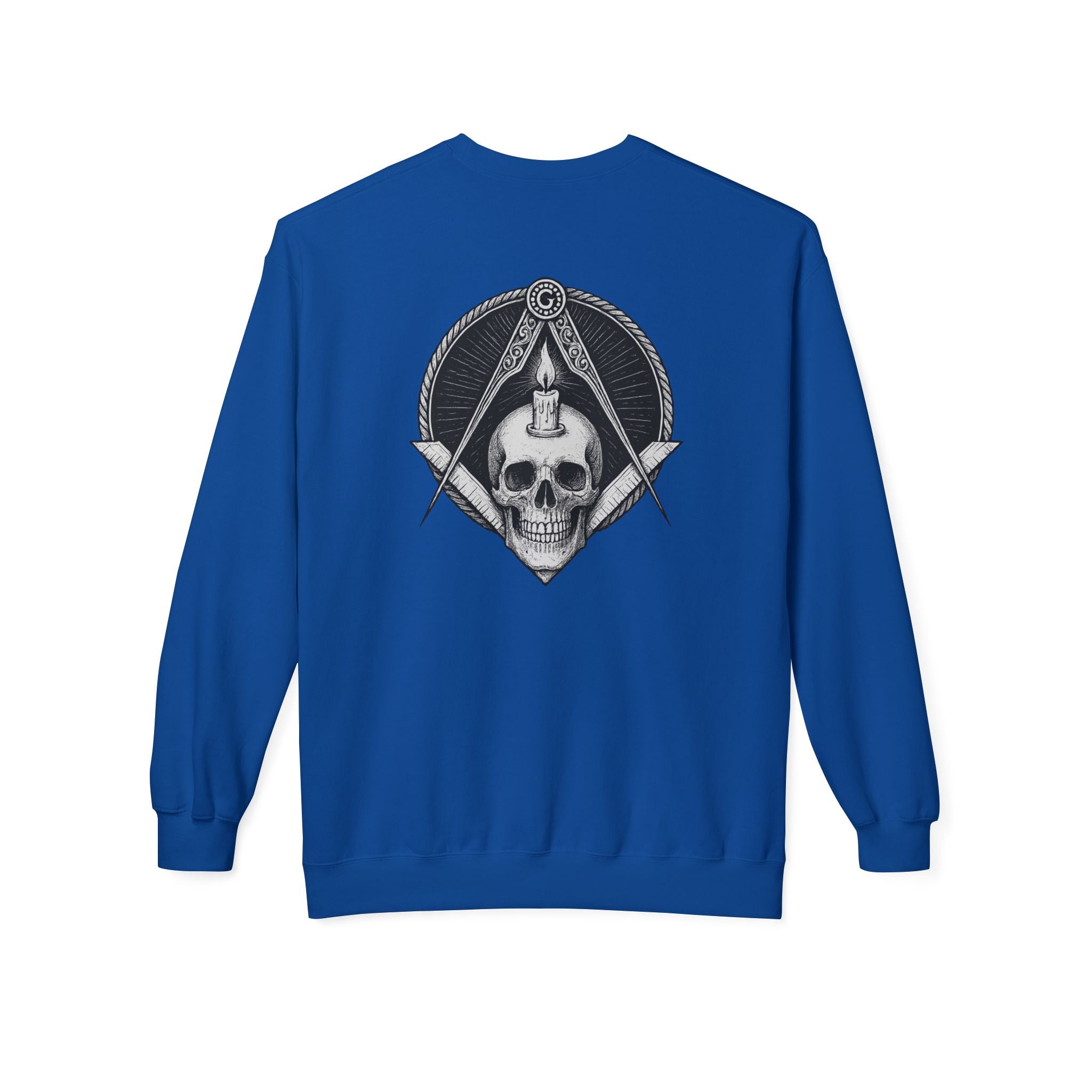 Masonic Skull Sweatshirt, Cozy Crewneck, Unisex Fleece, Unique Gift for Occasions, Trendy Casual Wear, Masonic Apparel